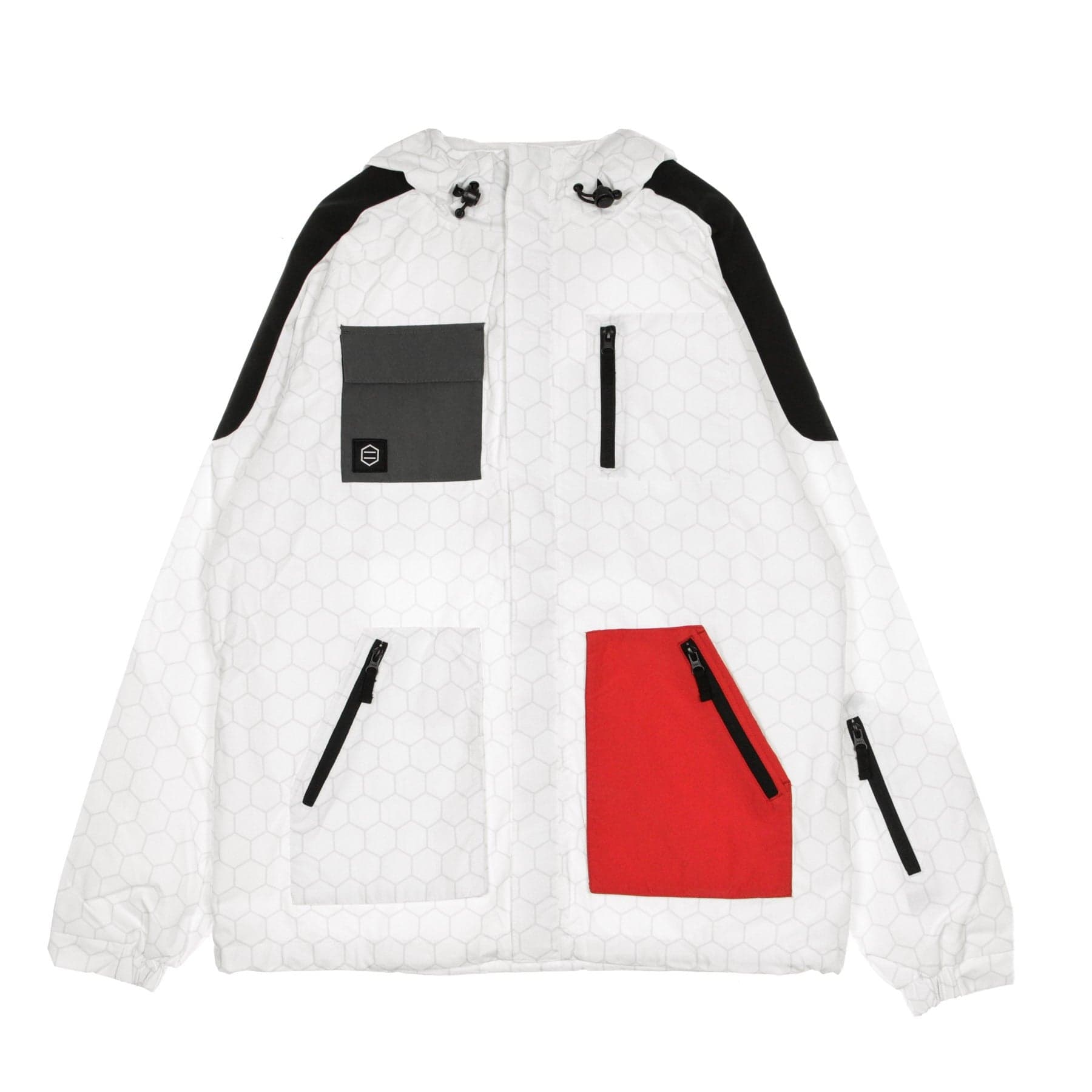 Men's Windbreaker Soldier Full Zip Jacket White