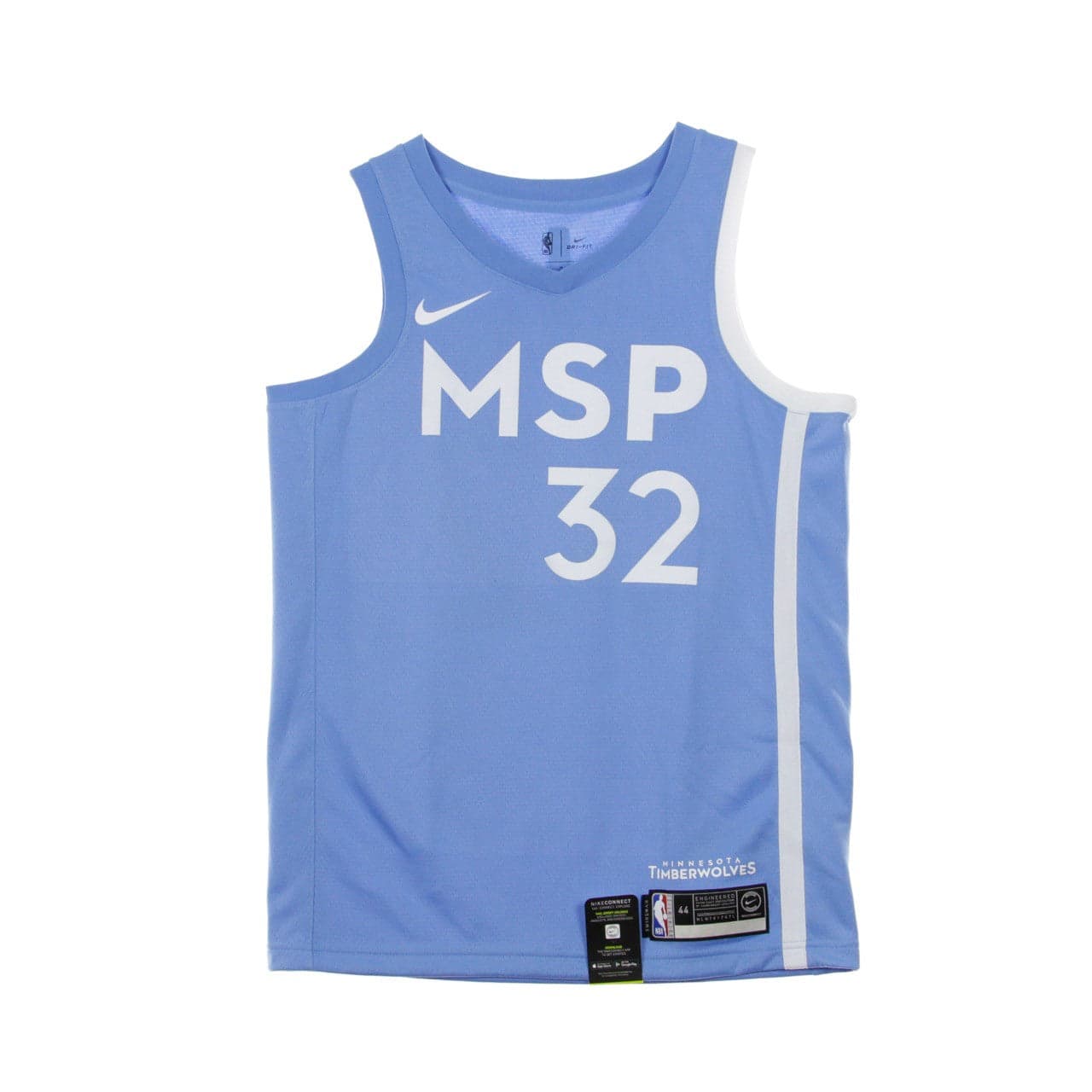 Men's Basketball Tank Top Nba Swingman Jersey City Edition No 32 Karl-anthony Towns Mintim Valor Blue/white
