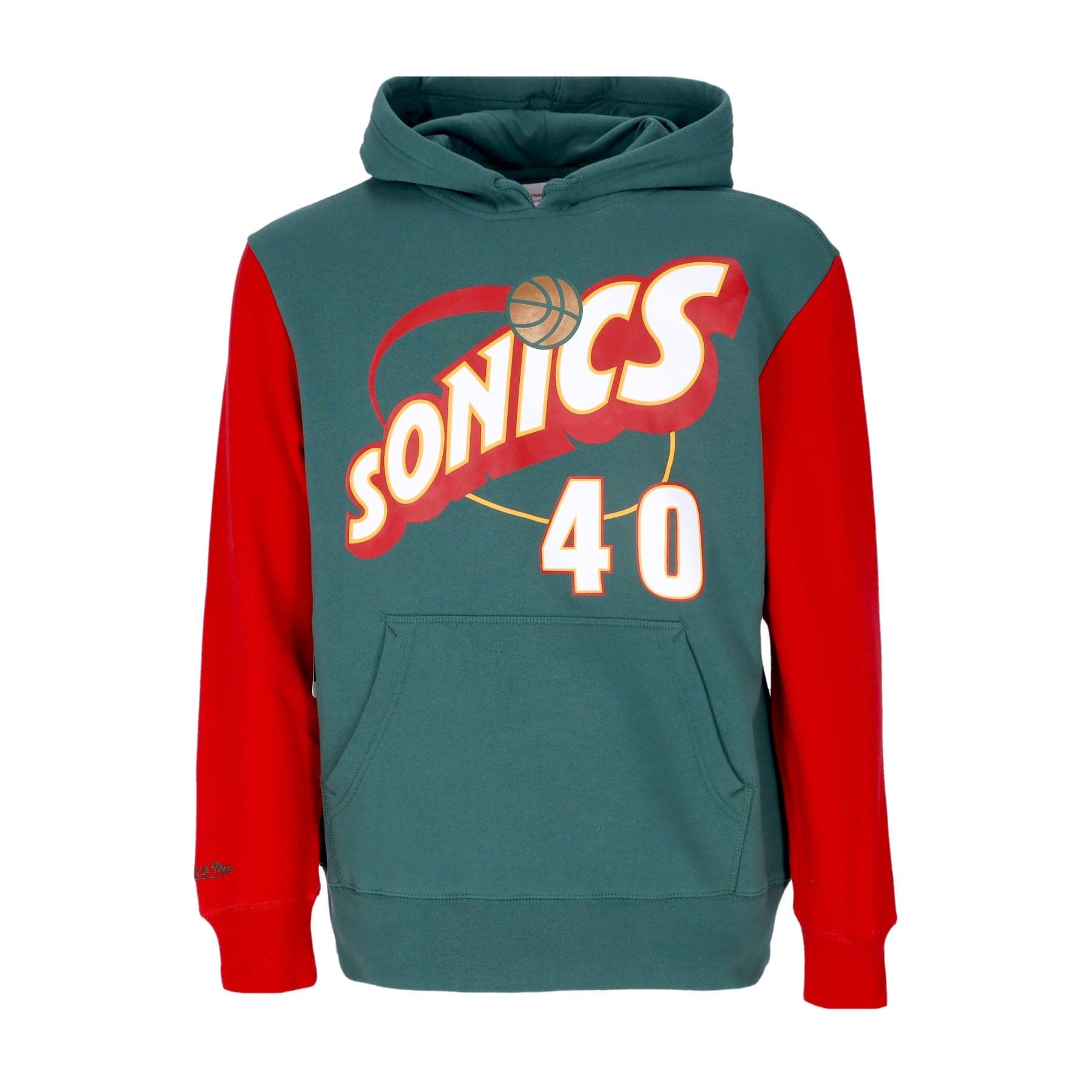 Men's Hoodie Nba Fashion Fleece Hoodie 1996 No 40 Shawn Kemp Hardwood Classics Seasup Original Team Colors