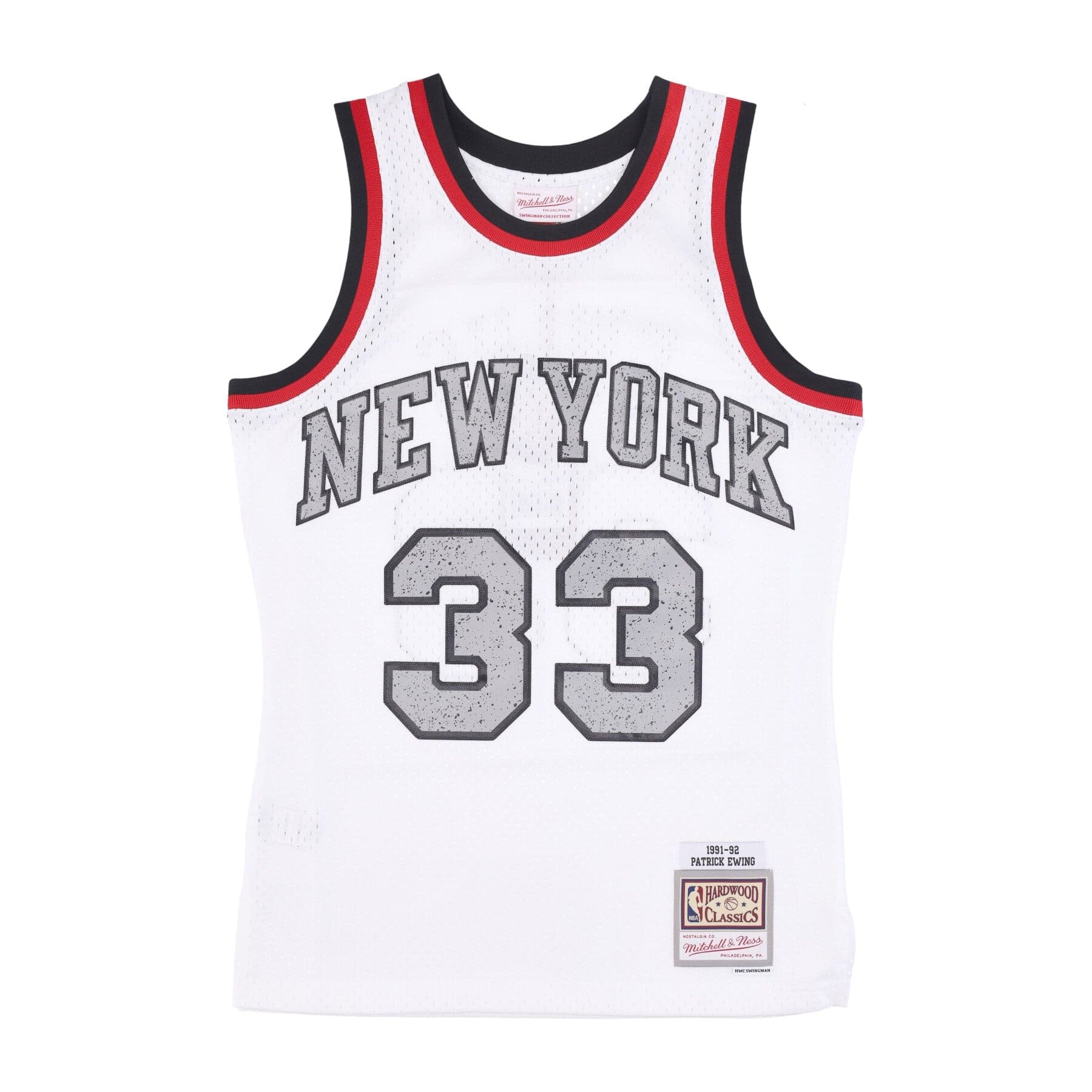 Men's Basketball Tank Top Nba Cracked Cement Swingman Jersey Hardwood Classics No 33 Patrick Ewing Neykni