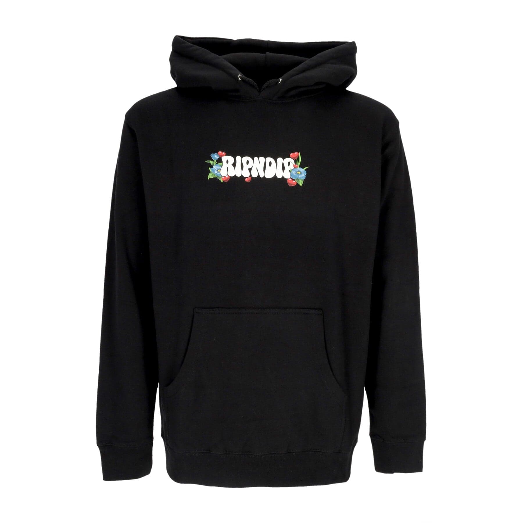 Men's Hoodie Peace Love Hoodie Black