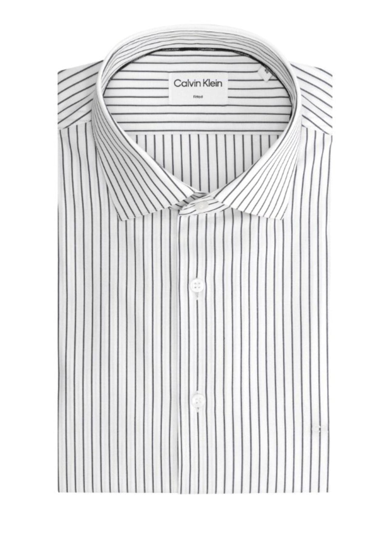 calvin klein THERMO TECH STRIPE FITTED SHIRT