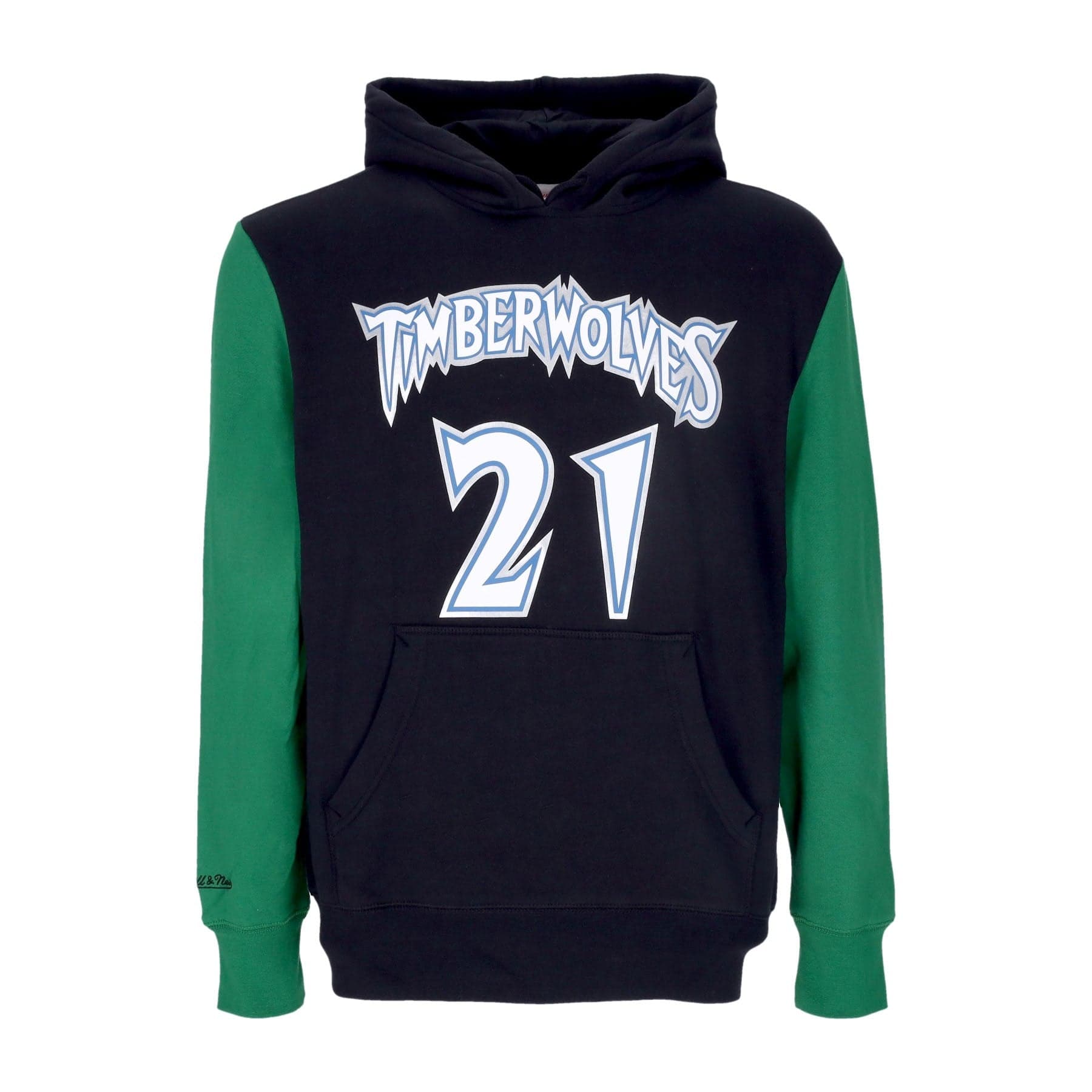 Men's Hoodie Nba Fashion Fleece Hoodie 1997 No 21 Kevin Garnett Hardwood Classics Mintim Original Team Colors