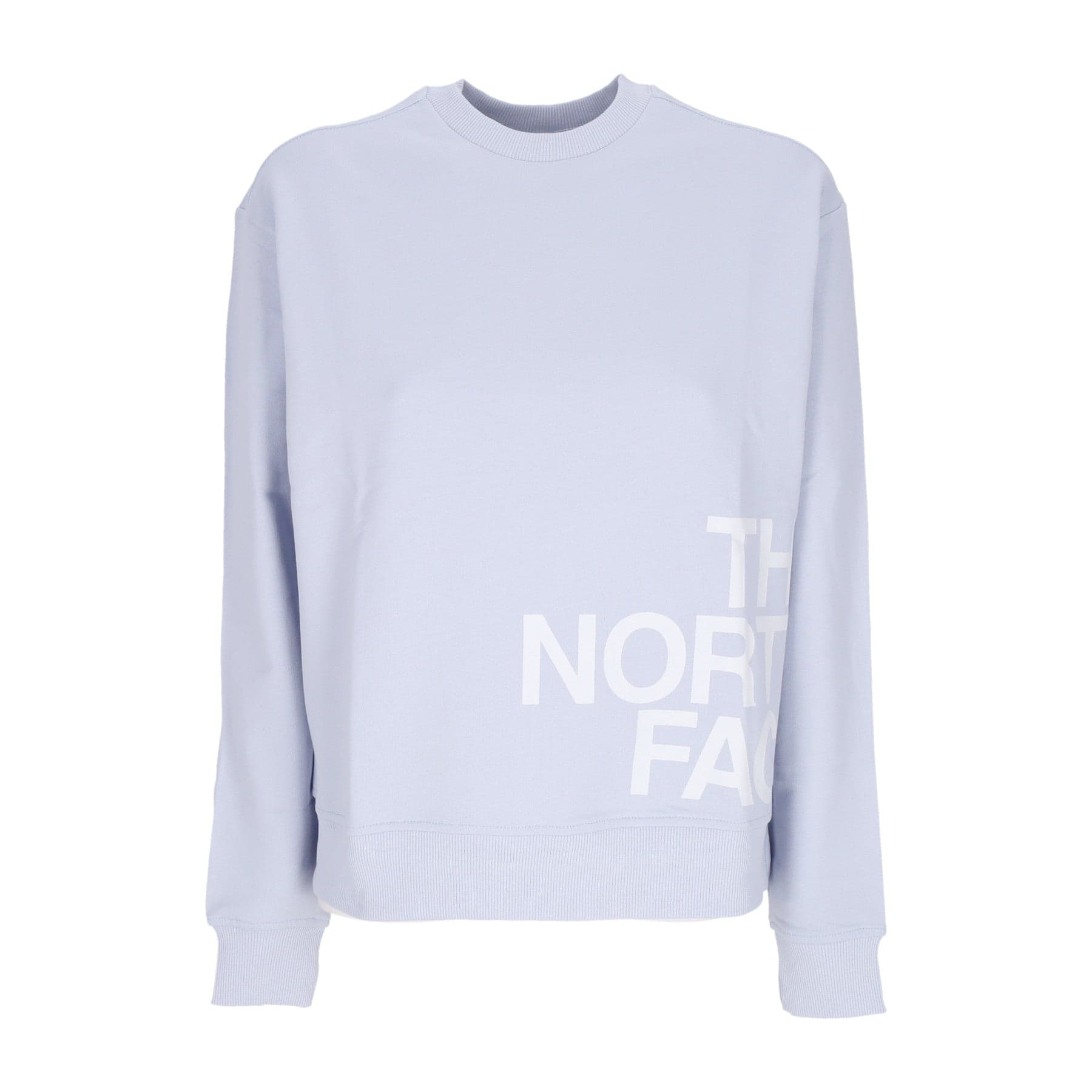 Women's Lightweight Crewneck Sweatshirt W Blow Up Logo Crewneck Dusty Periwinkle