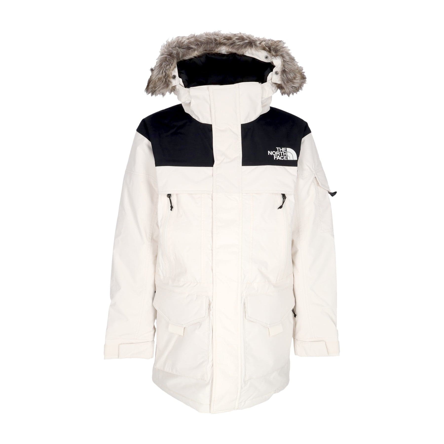 Mcmurdo 2 Gardenia Men's Long Jacket White/black