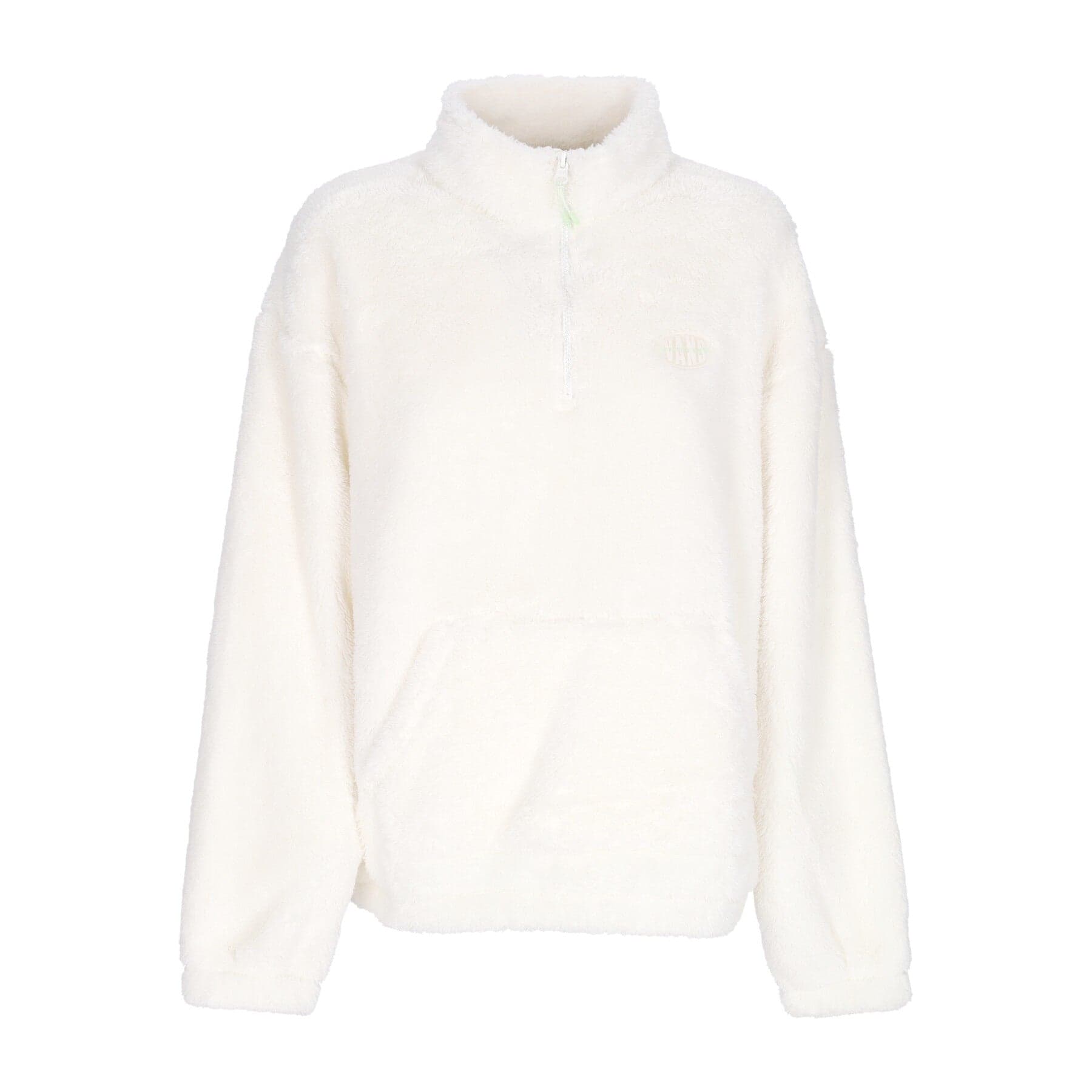 W Pioneer Mock Half Zip Sweatshirt Digi White