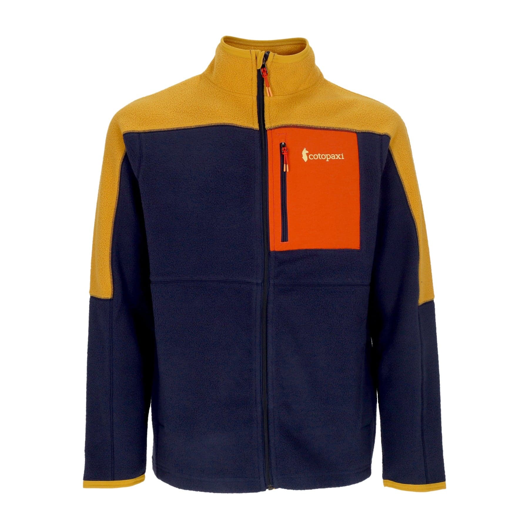 Men's Fleece Jacket Abrazo Fleece Full-zip Jacket Amber/maritime