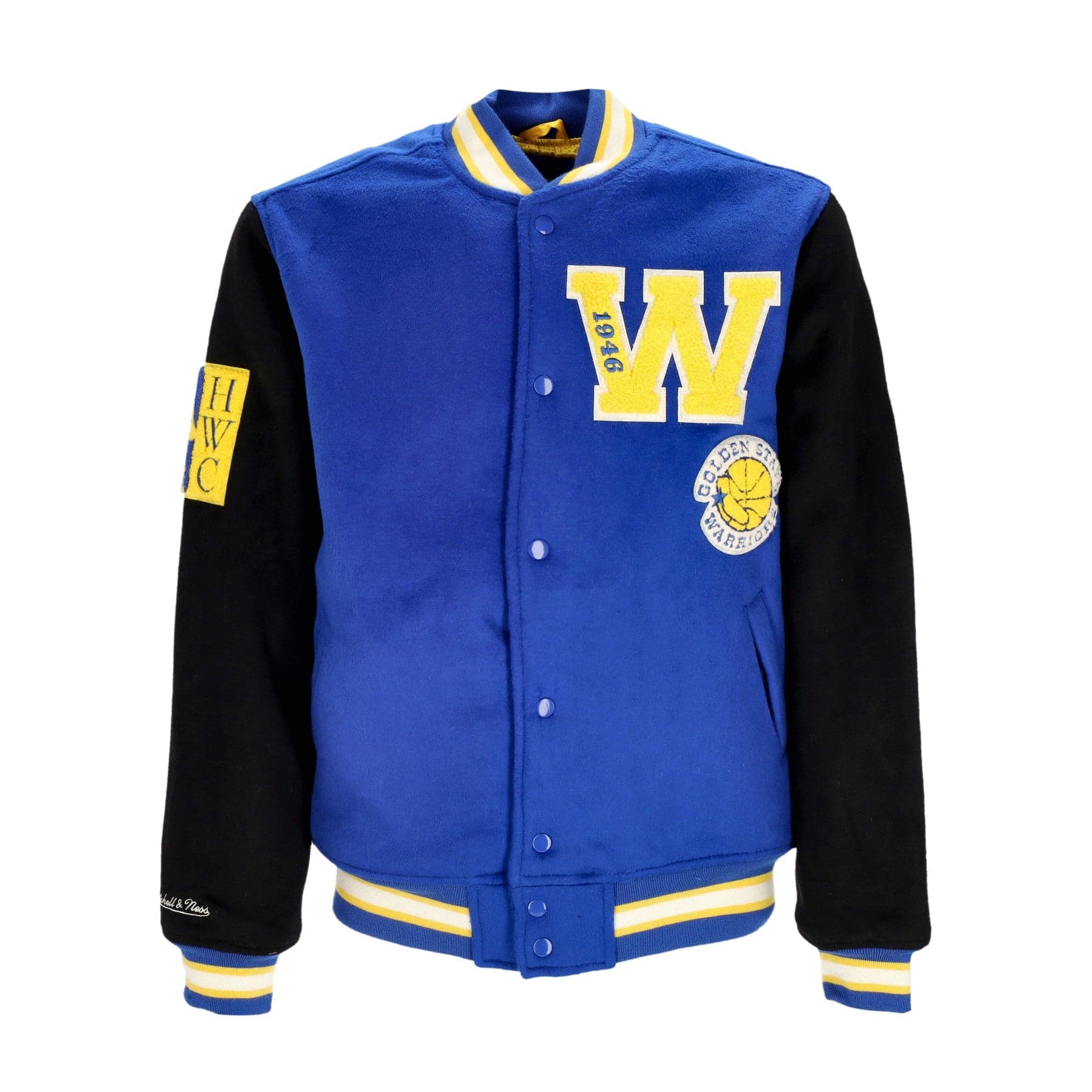 Men's College Jacket NBA Team Legacy Varsity Jacket Golwar Royal/black