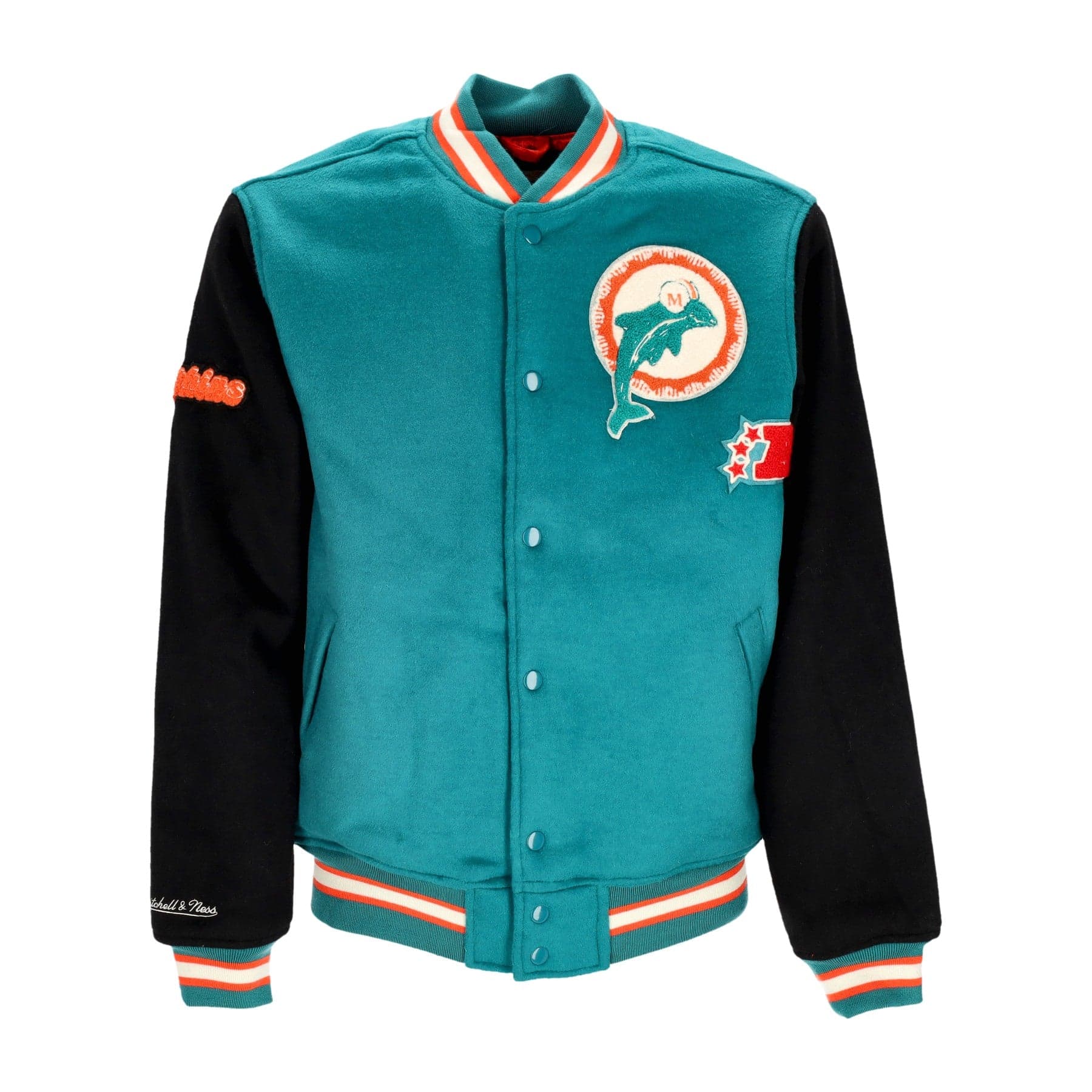 College Jacket Men's NFL Team Legacy Varsity Jacket Miadol Teal/black