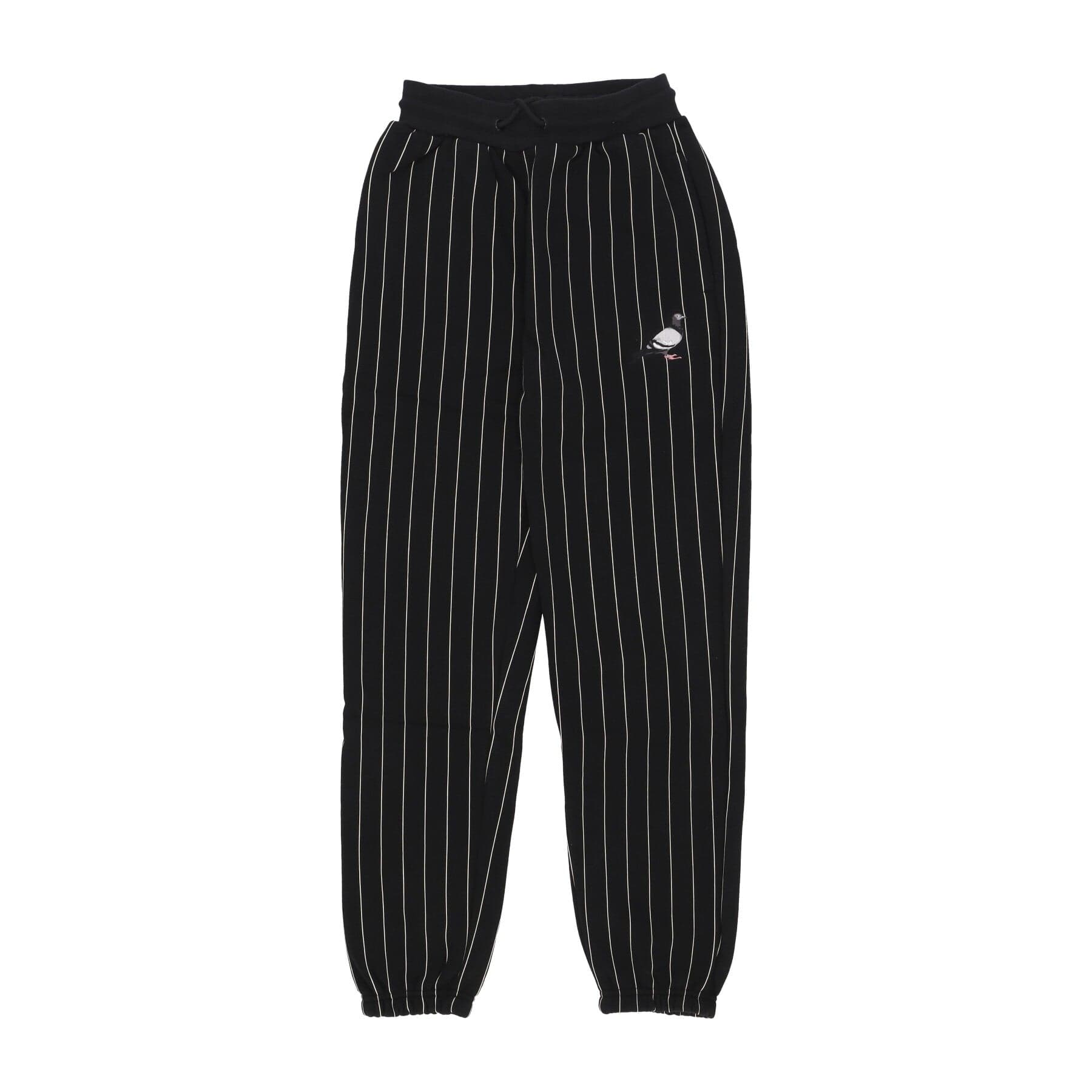 Men's Pinstripe Pigeon Sweatpant Black