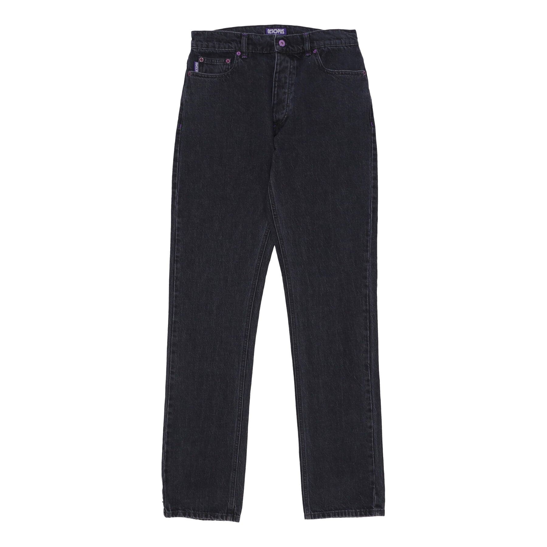 Men's Jeans Pockets Regular Denim Black