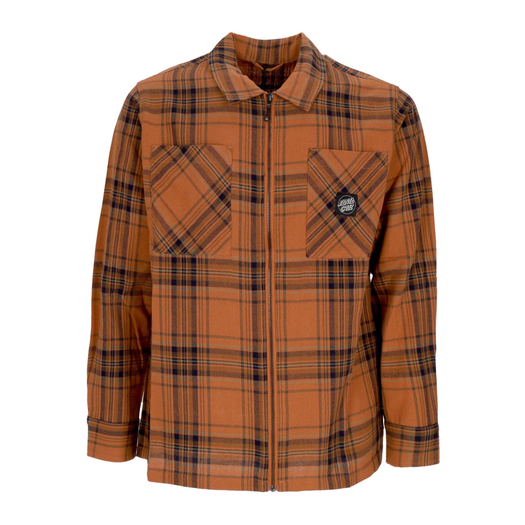 El Jefe Men's Long Sleeve Shirt L/s Shirt Terracotta Check