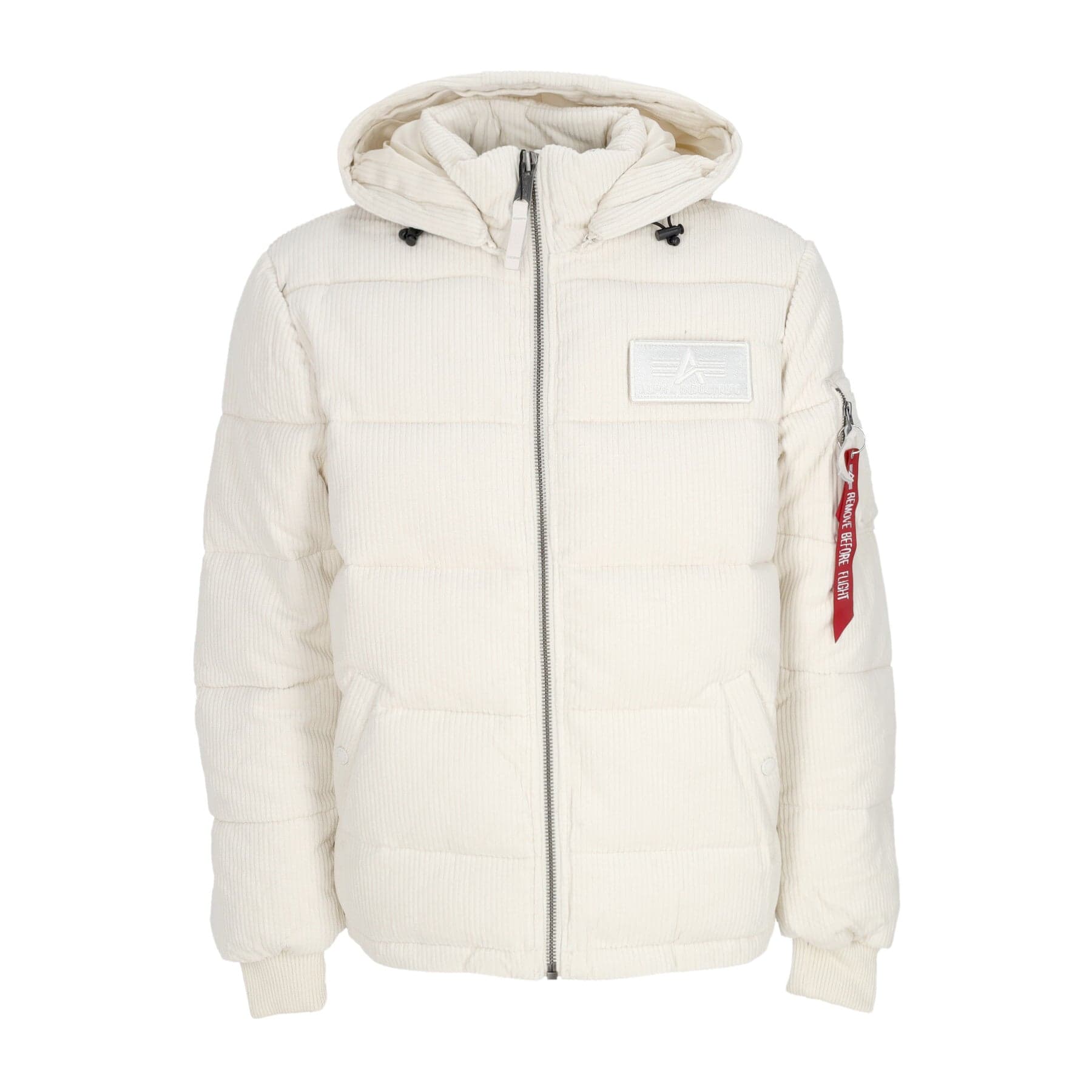 Men's Puffer Cord Jet Stream White