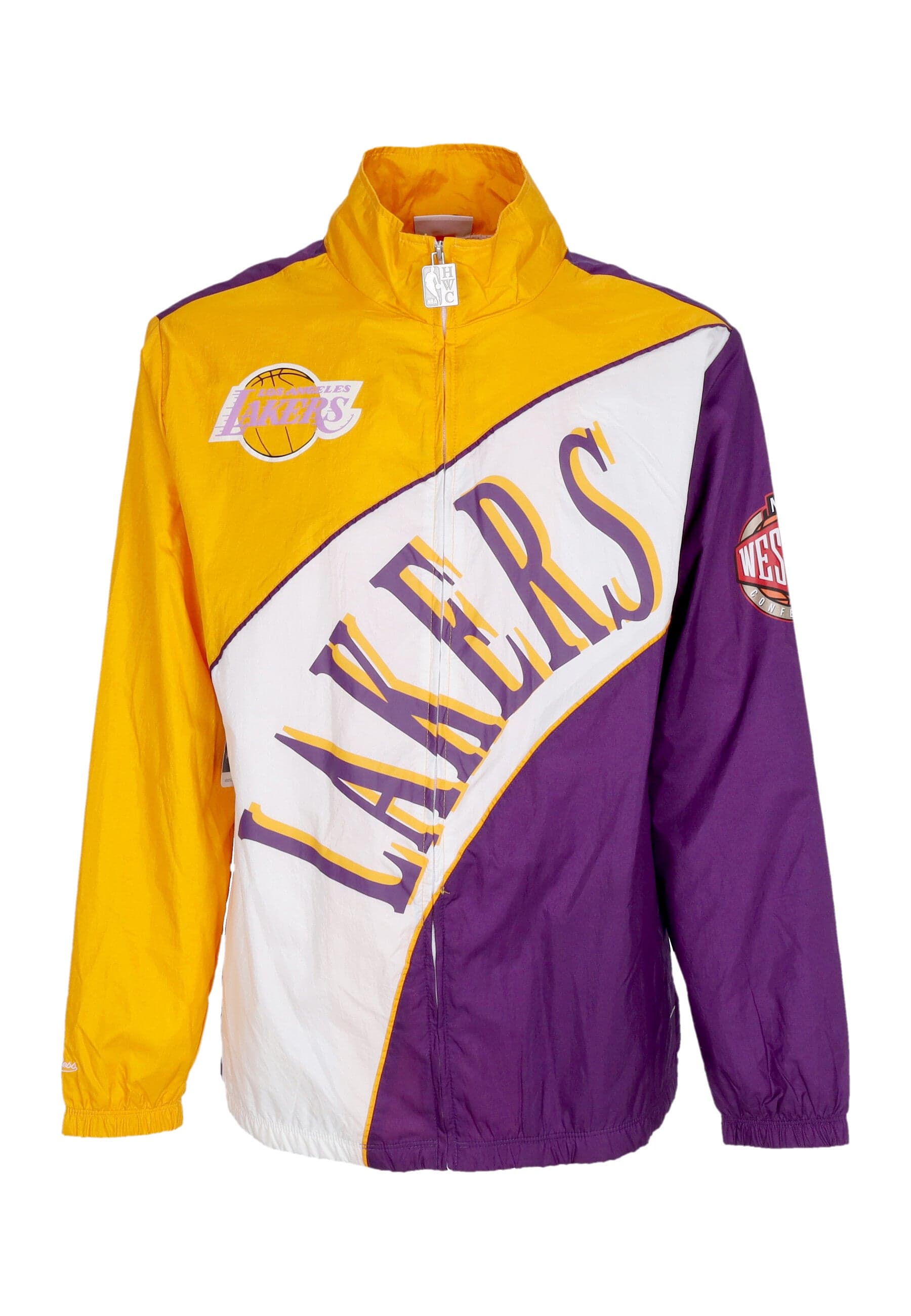 Men's Nba Arched Retro Lined Windbreaker Loslak Multi/white Windbreaker Jacket