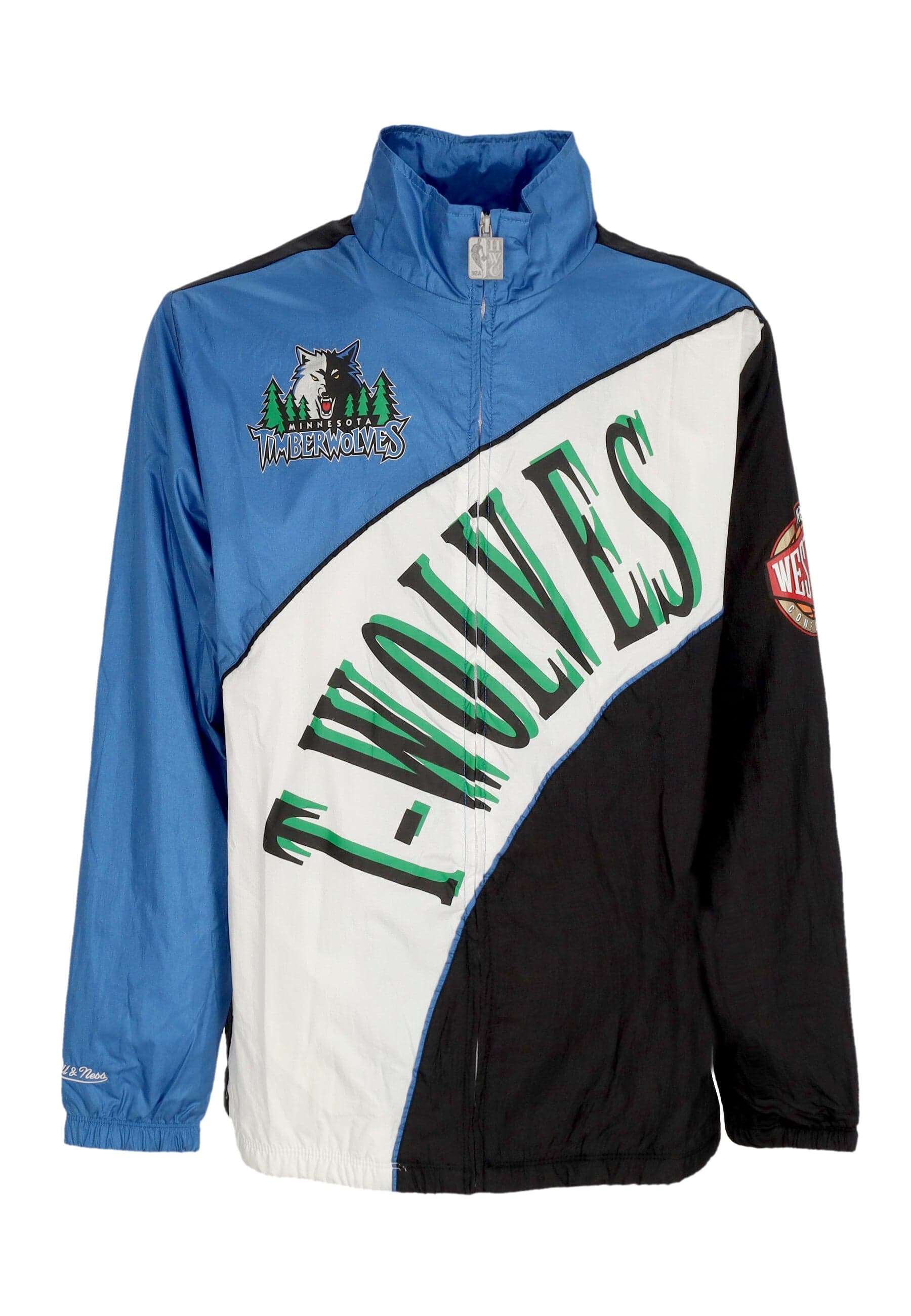 Men's Nba Arched Retro Lined Windbreaker Mintim Multi/white Windbreaker Jacket