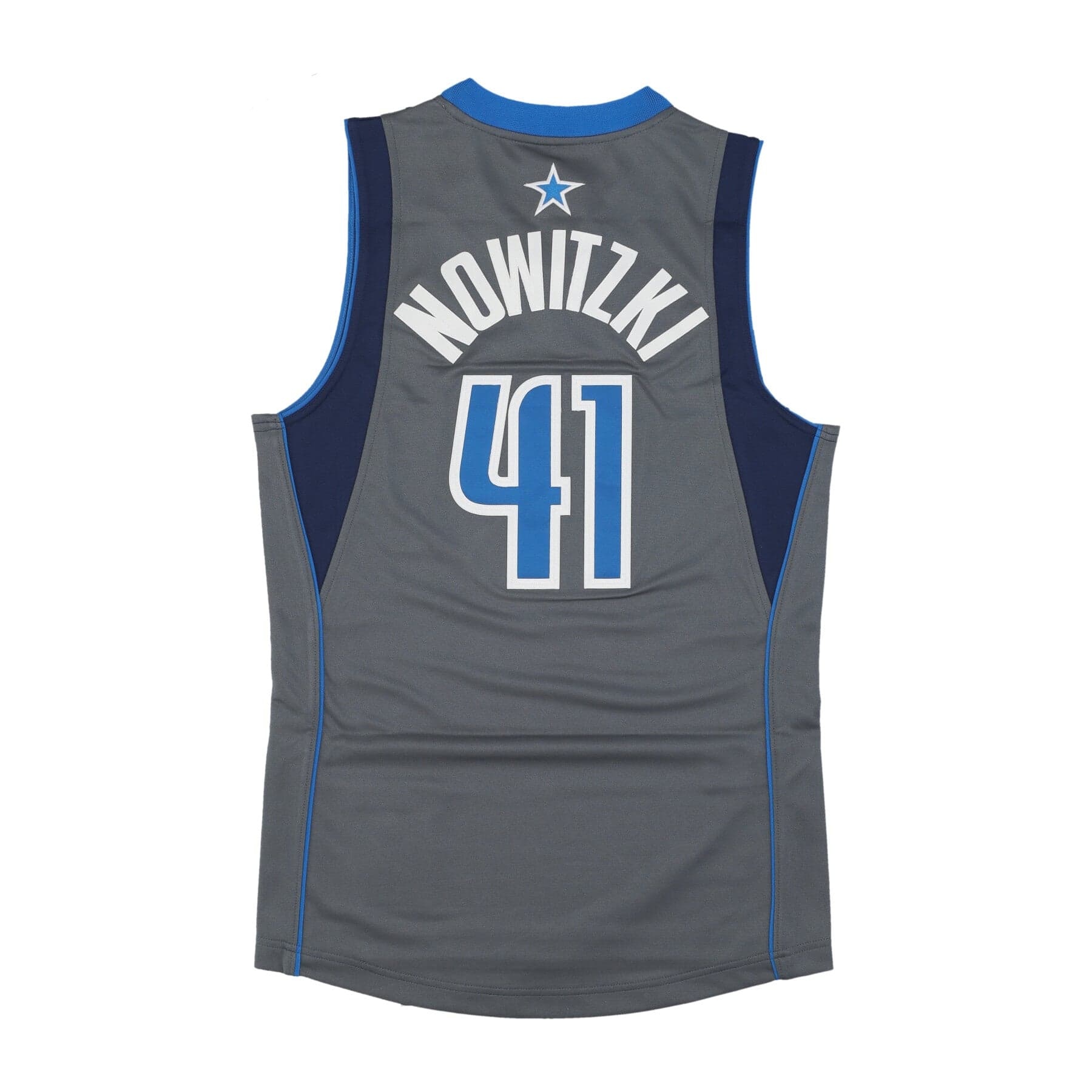 Men's Basketball Tank Top Nba Alternate Jersey 2003 No 41 Dirk Nowitzki Dalmav Gray
