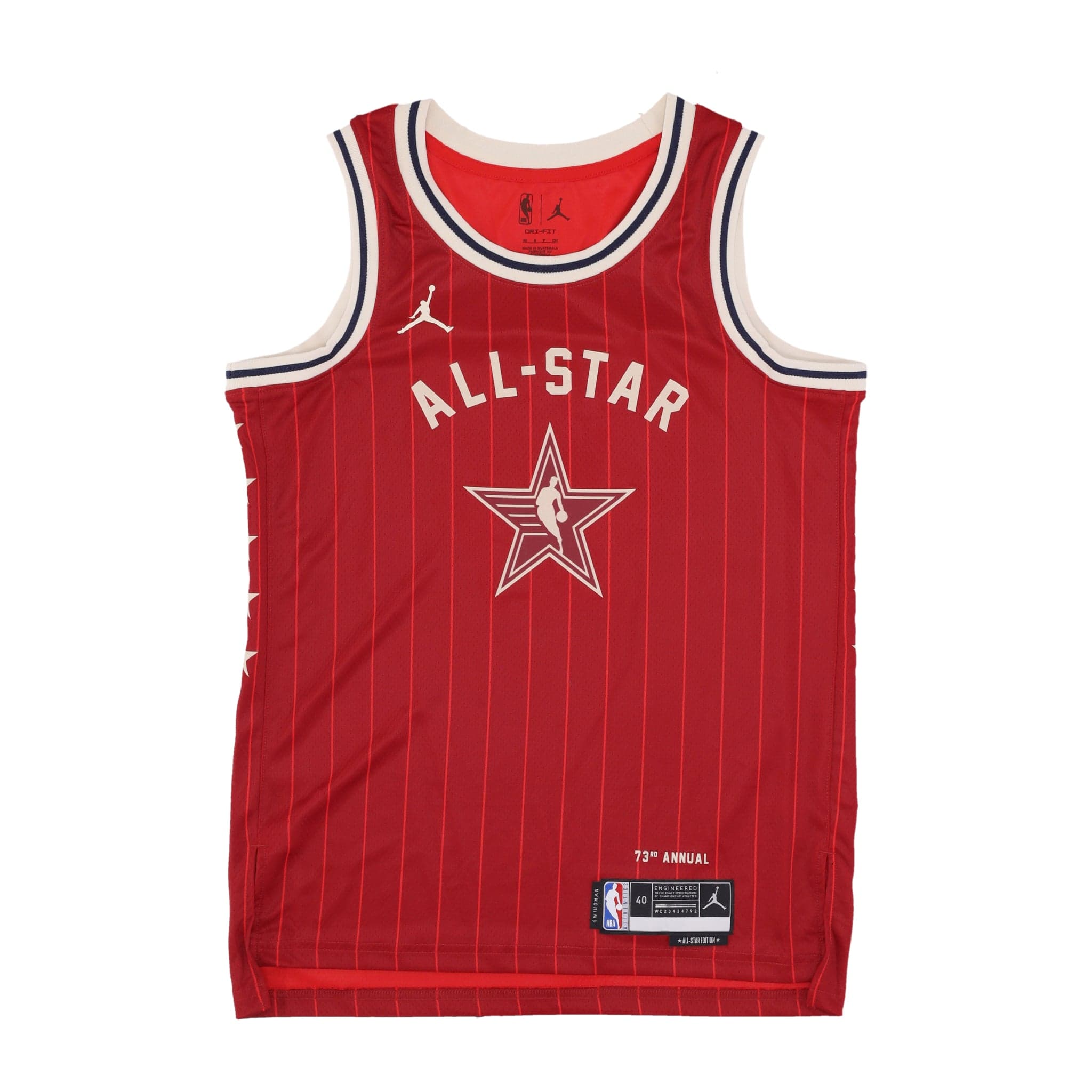 Men's Basketball Tank Top Nba All Star Game 2024 Dri-fit Swingman Jersey No 34 Giannis Antetokounmpo Team East Team Crimson