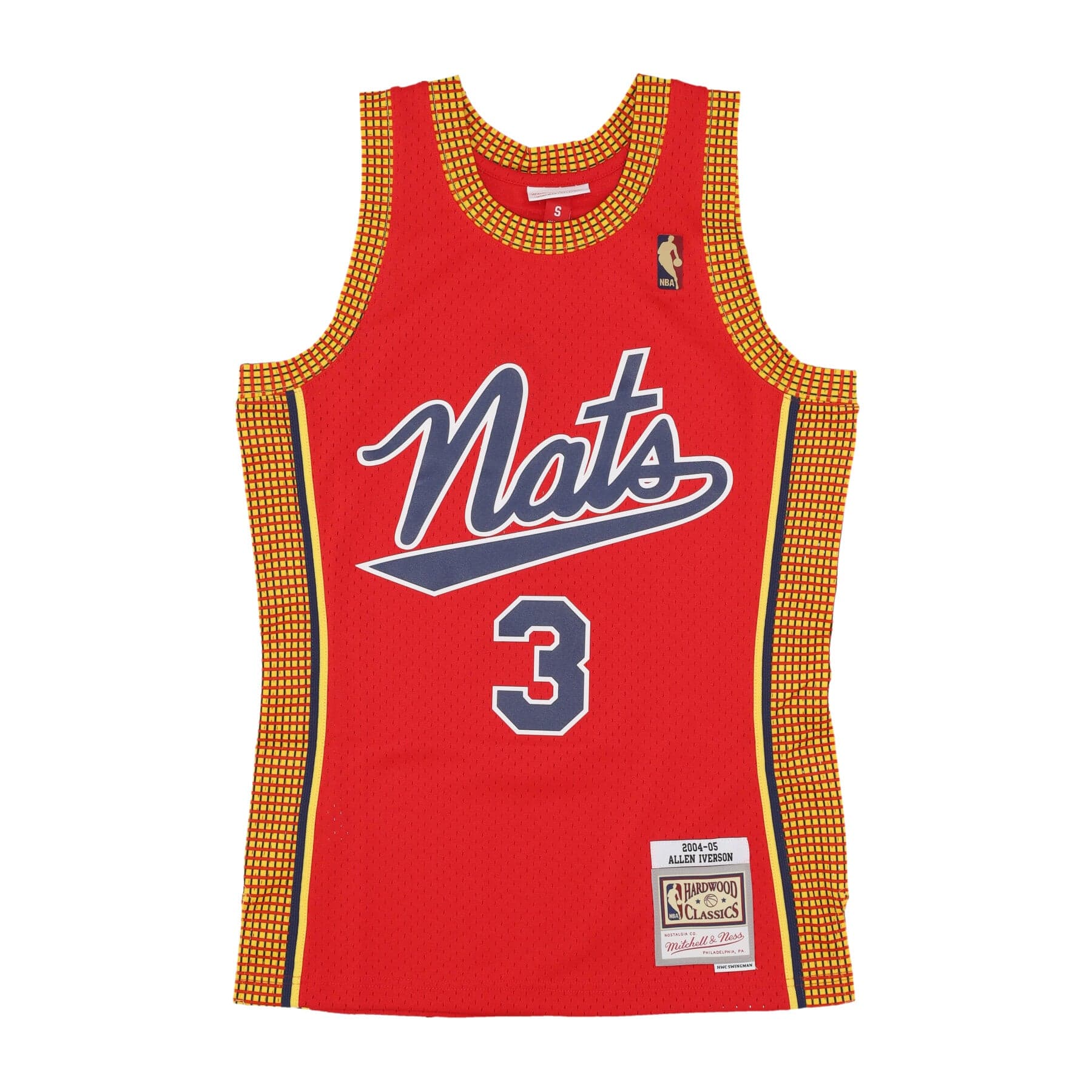 Men's Basketball Tank Top Nba Hwc Jersey 2004 No 3 Allen Iverson Phi76e Red