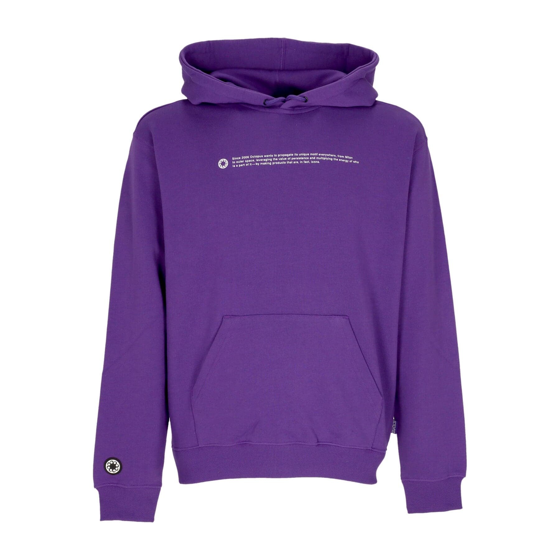 Men's Lightweight Hooded Sweatshirt Outline Logo Hoodie Purple