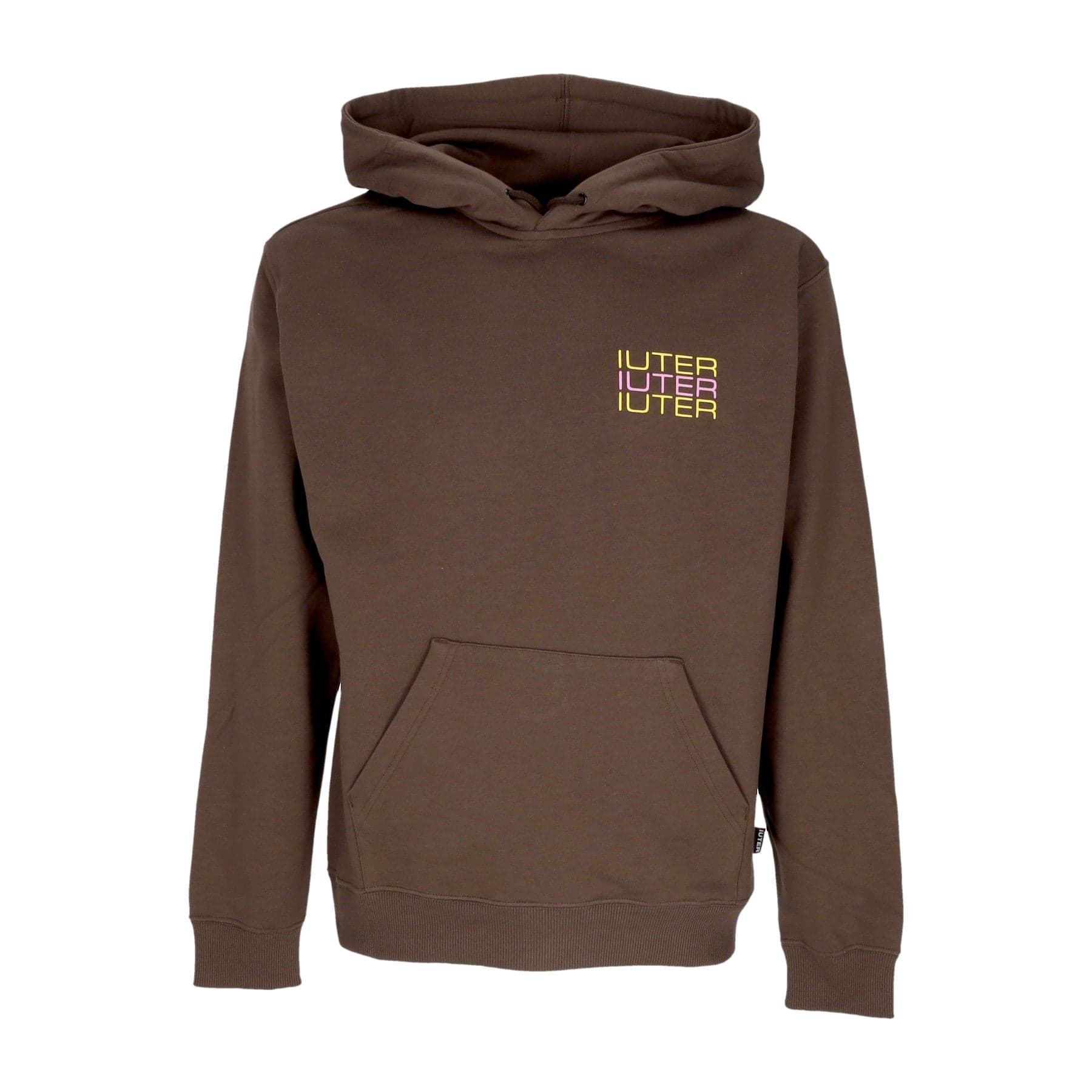 Men's Lightweight Hoodie Spine Skulls Hoodie Brown