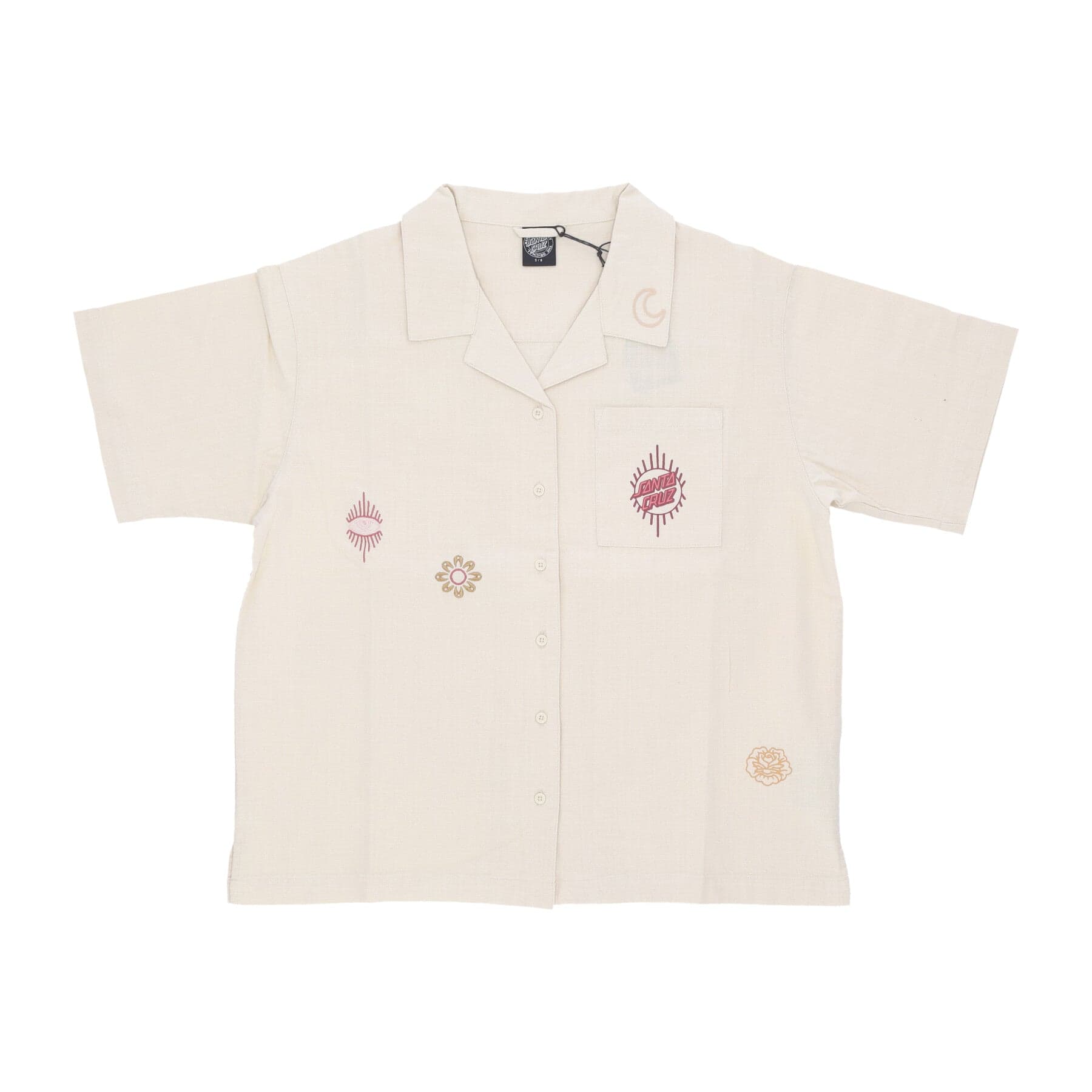 Women's Short Sleeve Scatter Shirt Off White