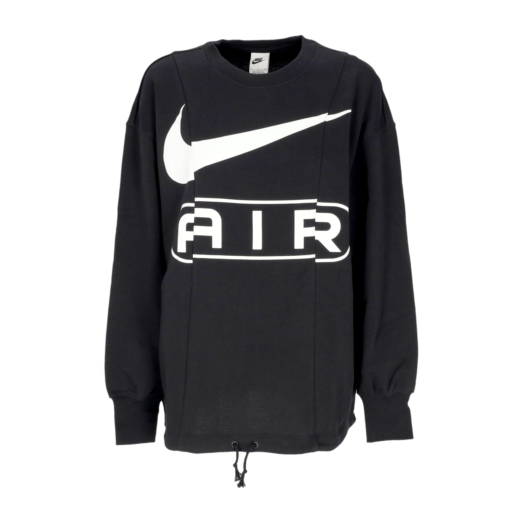 W Air Crewneck Women's Lightweight Crewneck Sweatshirt Black/white
