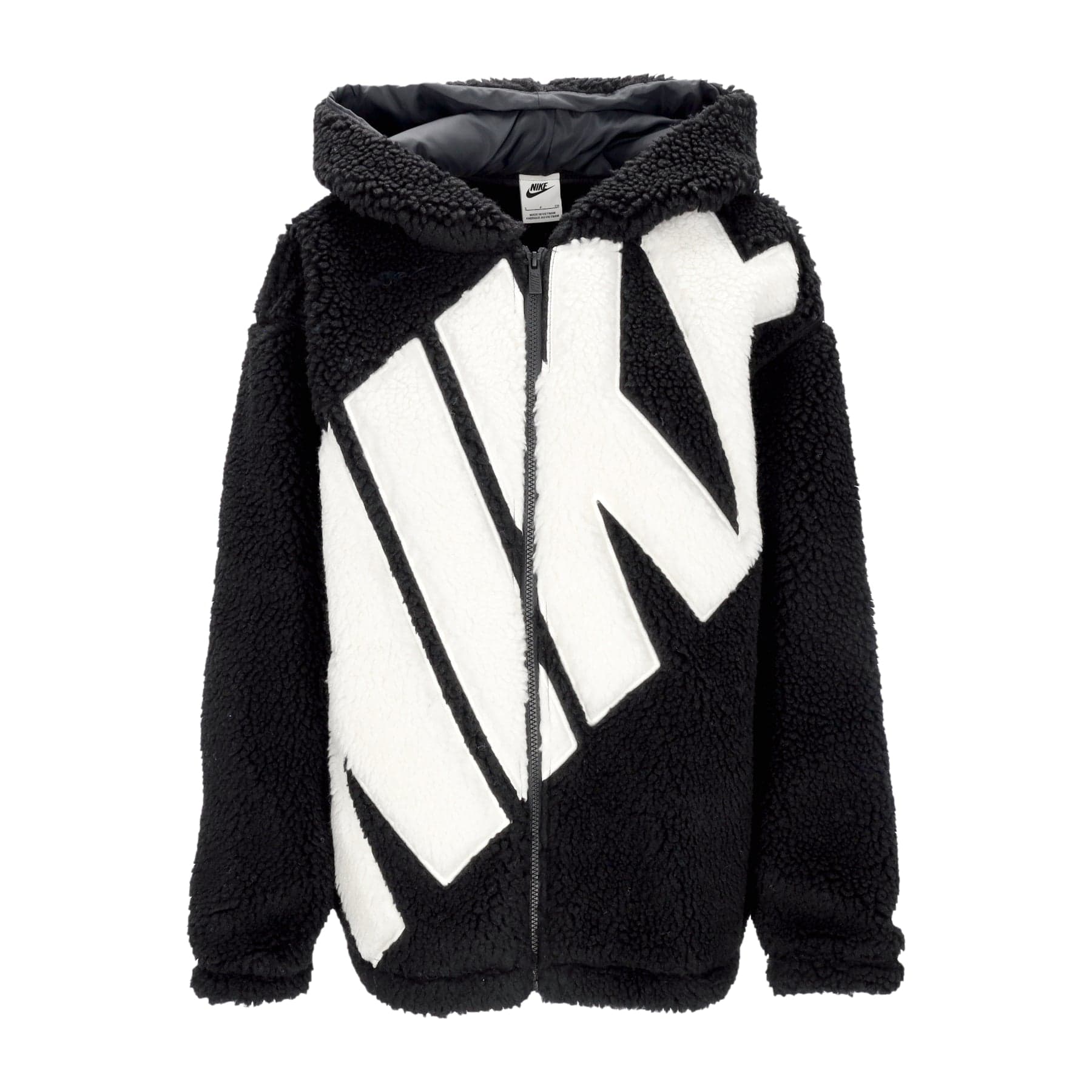 Teddy Bear Women's W Sportswear Logo High-pile Jacket Black/sail