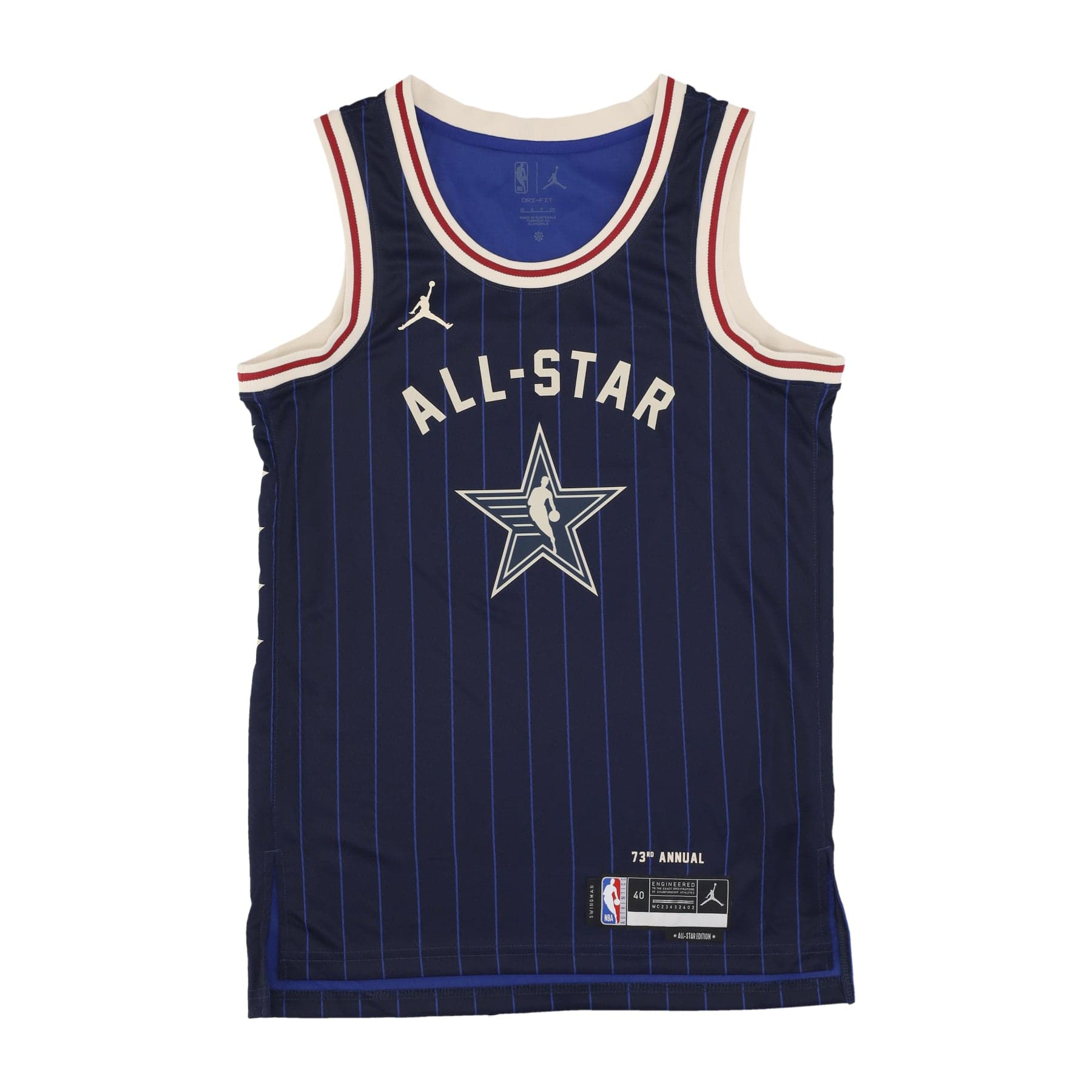 Men's Basketball Tank Top NBA All Star Game 2024 Dri-fit Swingman Jersey No 34 Giannis Antetokounmpo Team East College Navy