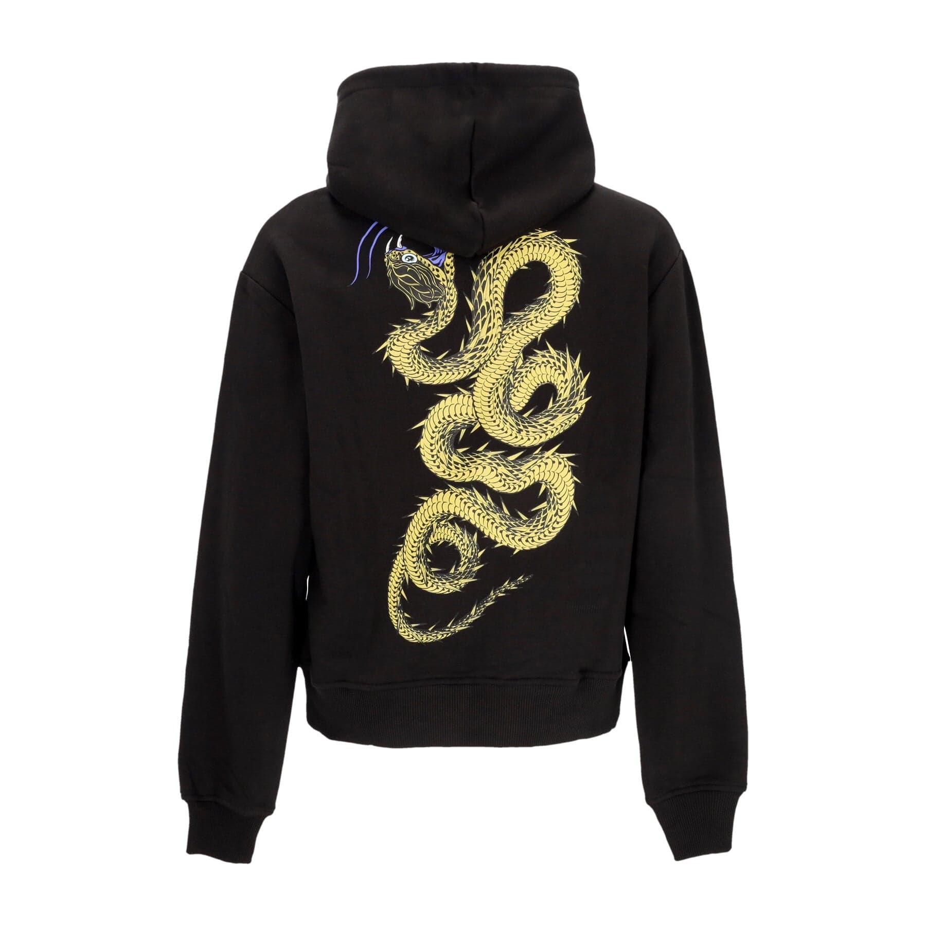 Men's Lightweight Hooded Sweatshirt Desert Snake Hoodie Black