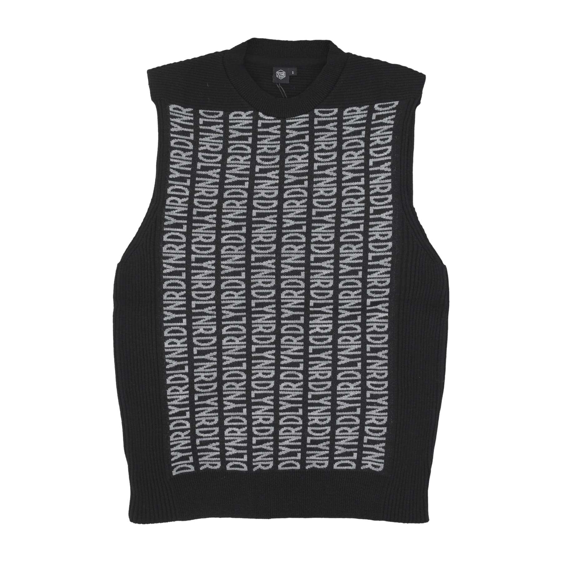 Sleeveless Pullover Men Knitwear Vest Black