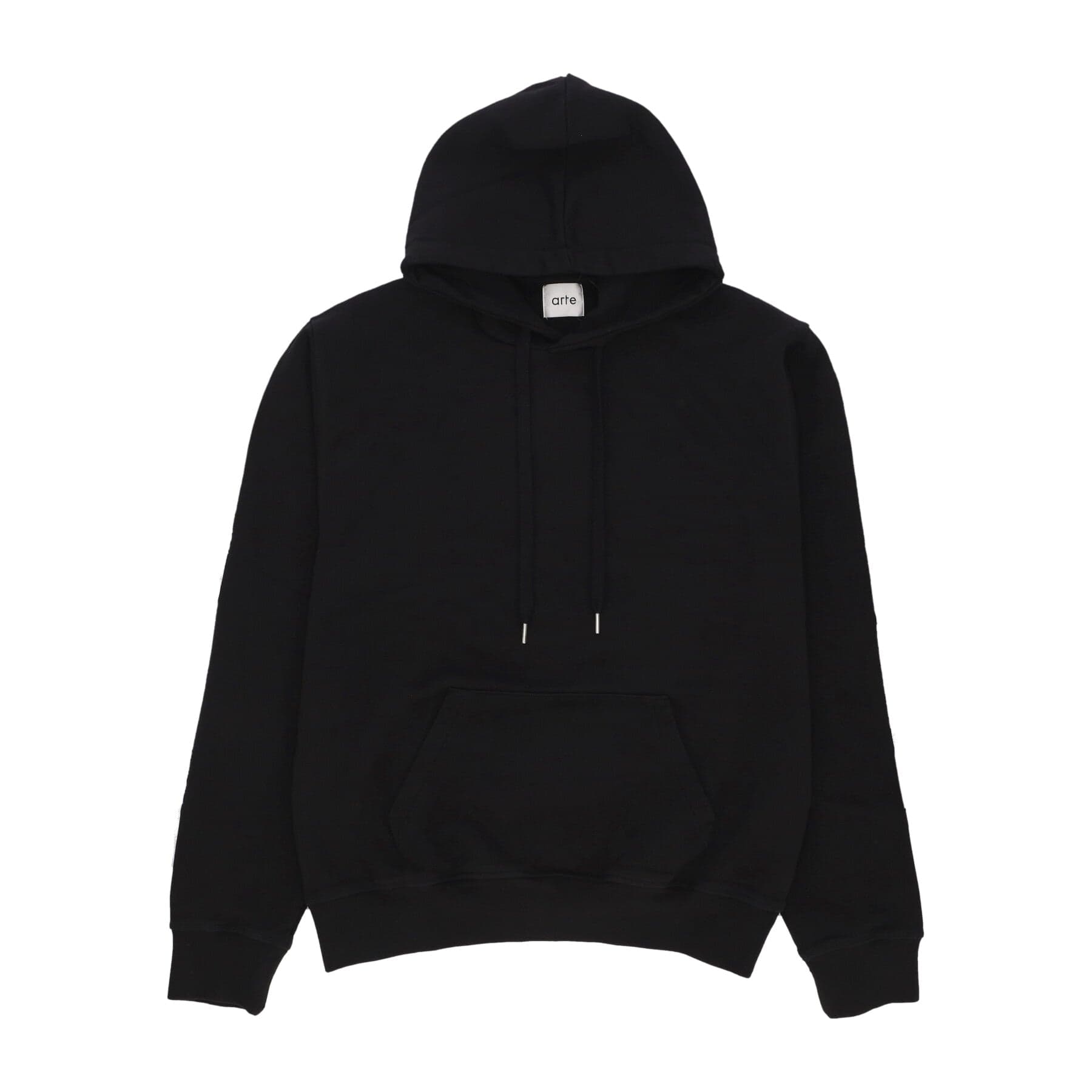 Men's Lightweight Hooded Sweatshirt Hank Back Rings Hoodie Black