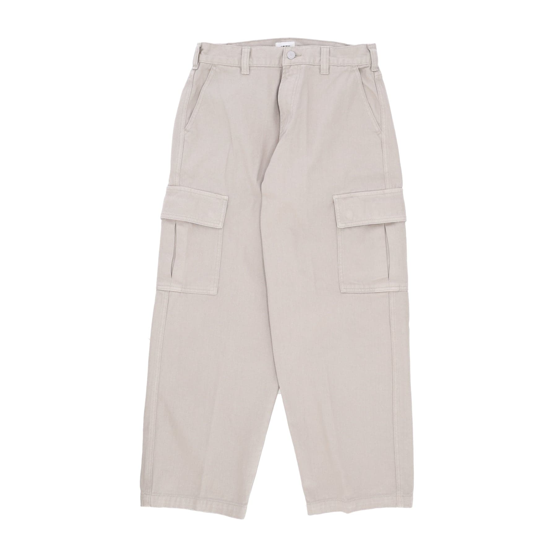 Long Men's Big Wig Cargo Denim Pant Silver Grey
