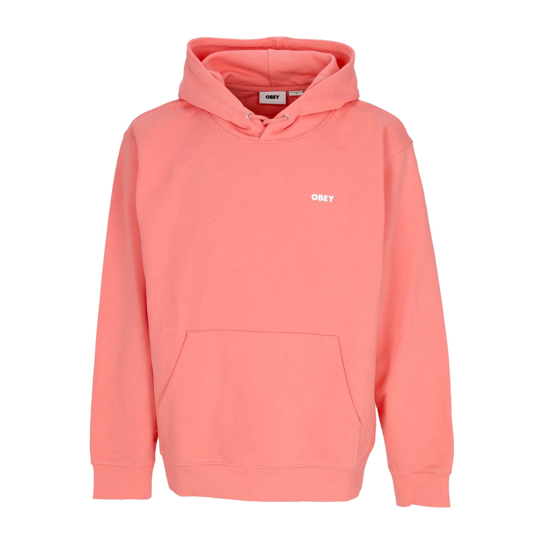 Men's Lightweight Hooded Sweatshirt Bold Hood Premium French Terry Shell Pink