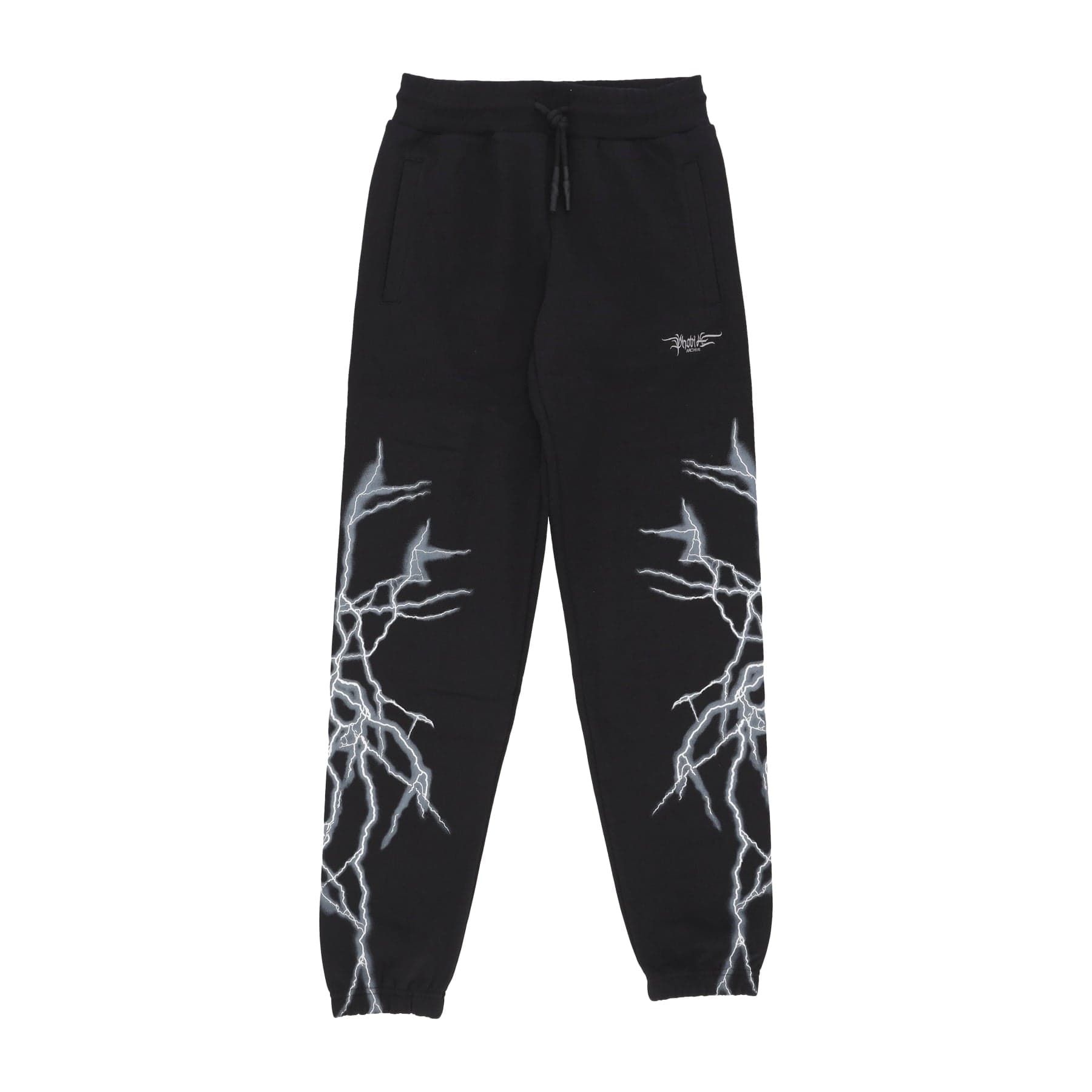 Lightweight Tracksuit Pants Men Lateral Lightning Print Pants Black/white
