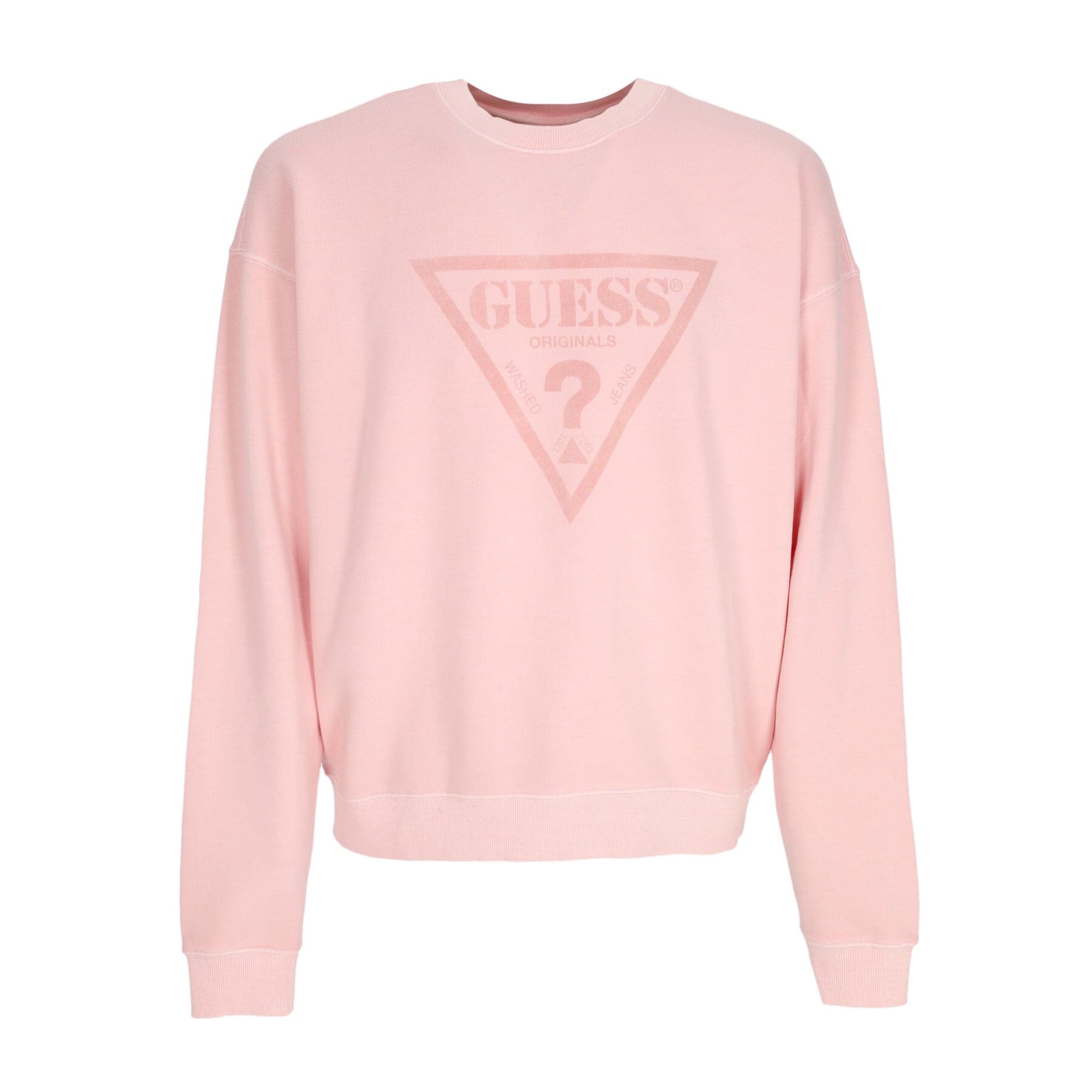 Go Vintage Men's Crewneck Sweatshirt Blush Cotton Multi