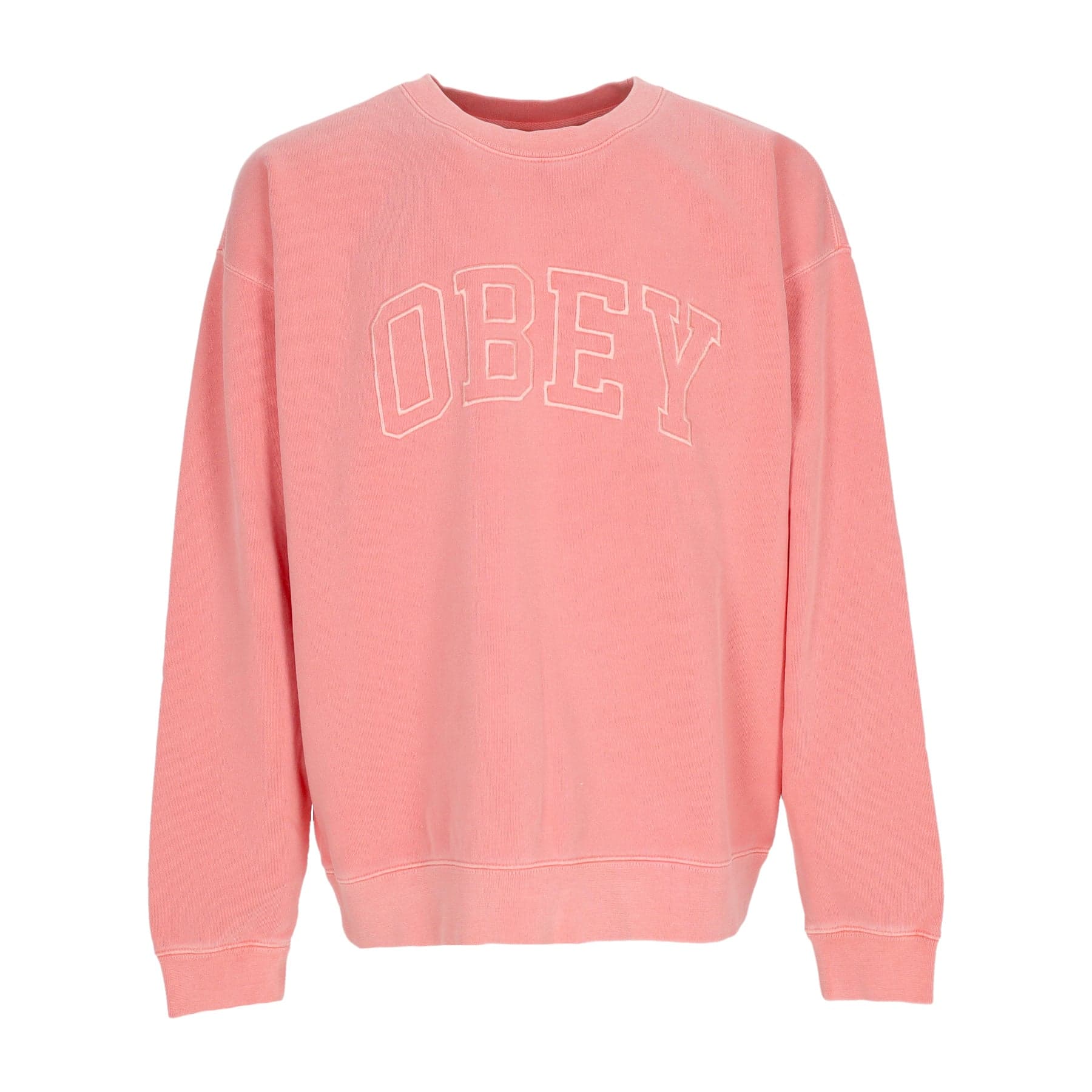 Men's Lightweight Crewneck Sweatshirt Pigment Collegiate Extra Heavy Crew Fleece Pigment Shell Pink
