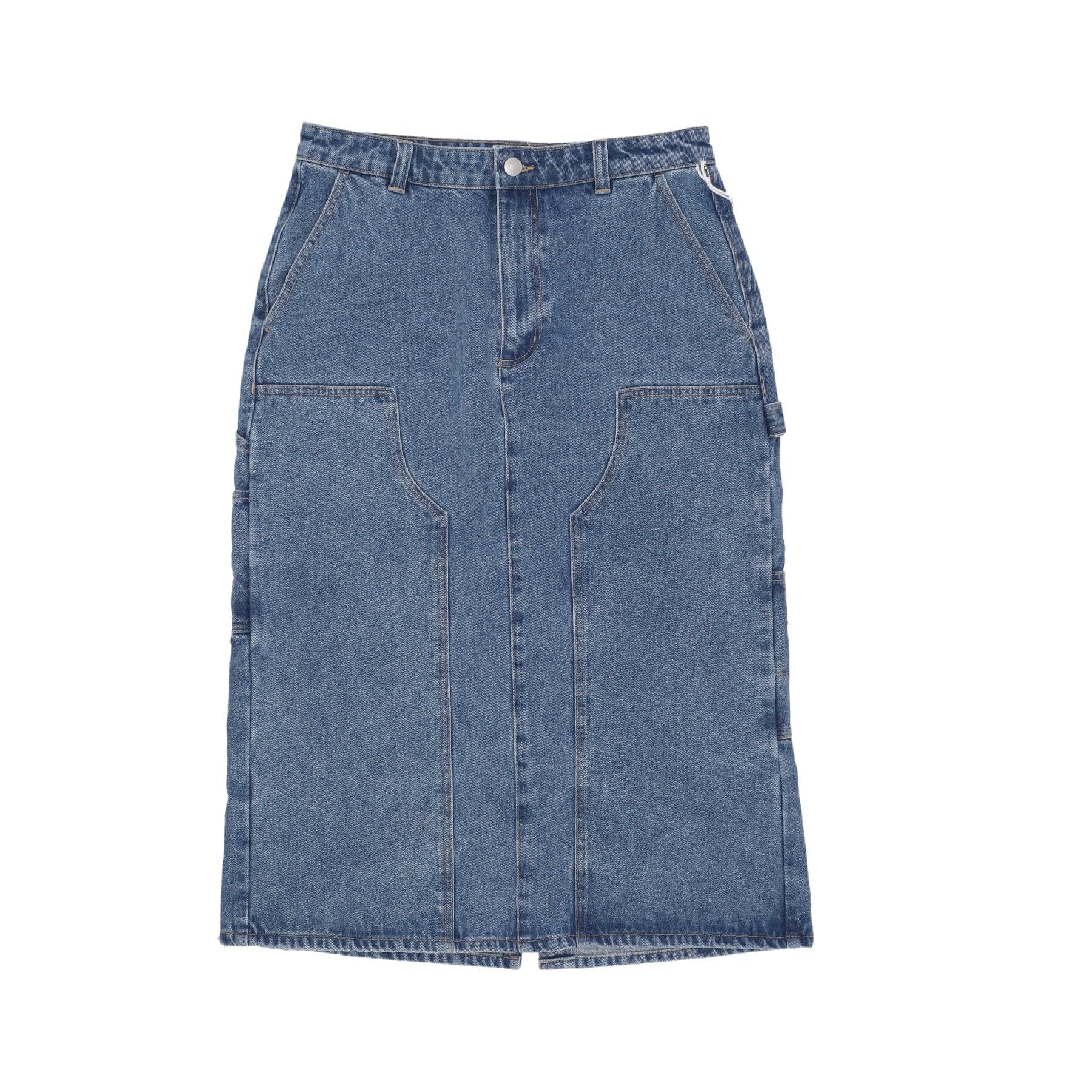 W Painter S Midi Skirt Light Indigo Women's Long Skirt