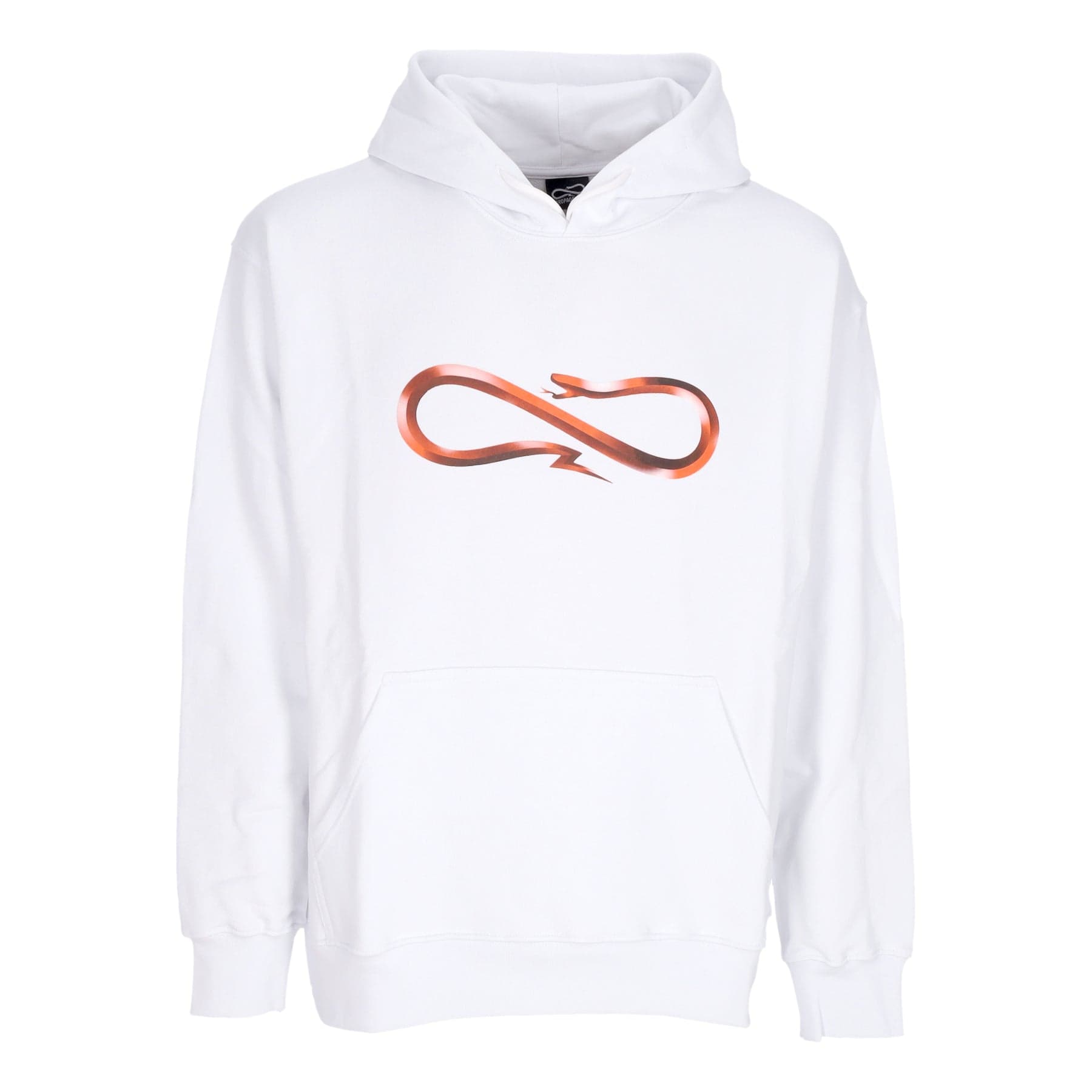 Men's Lightweight Hooded Sweatshirt Steel Logo Hoodie White