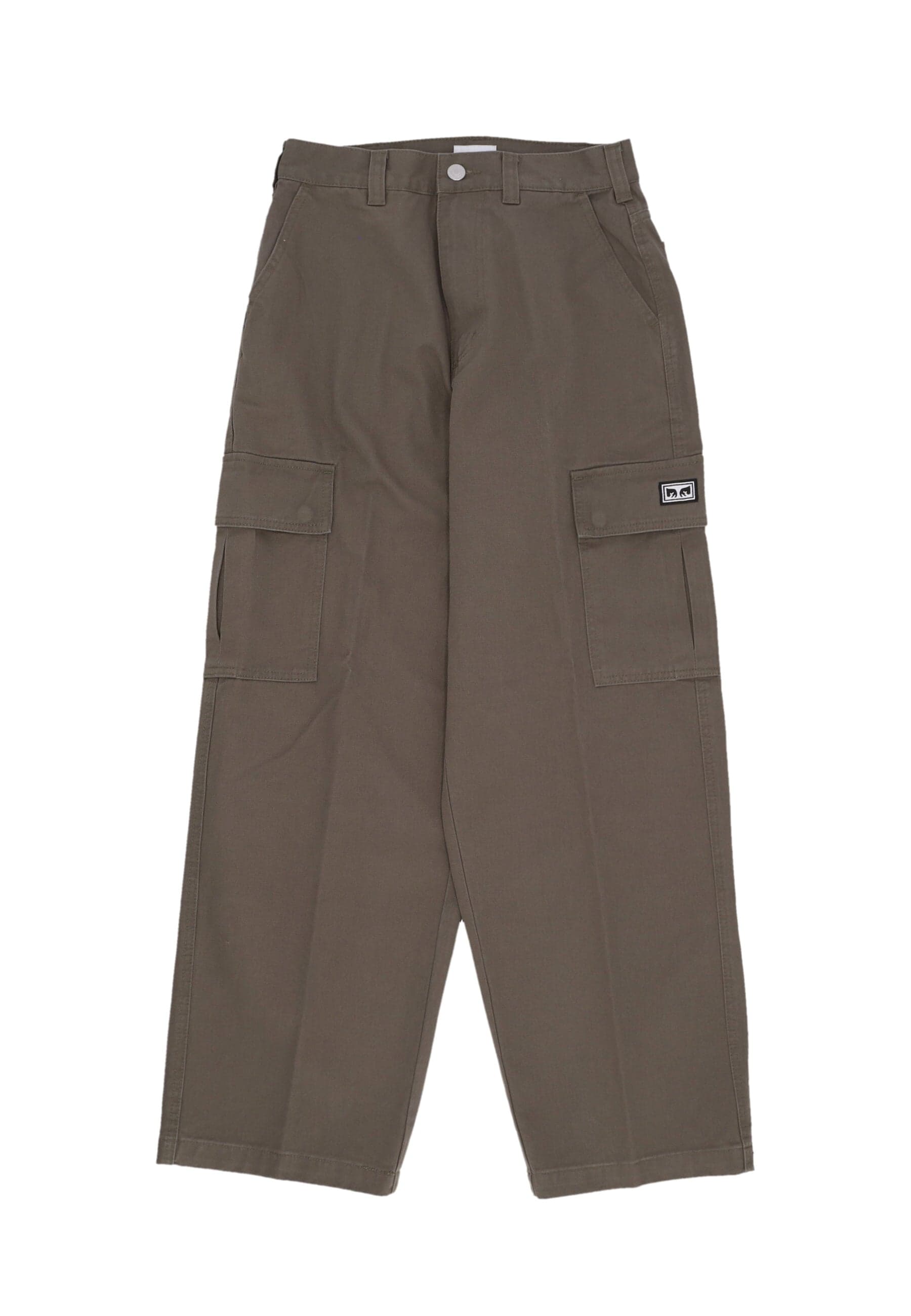 Men's Long Trousers Bigwig Baggy Twill Cargo Pant Smokey Olive