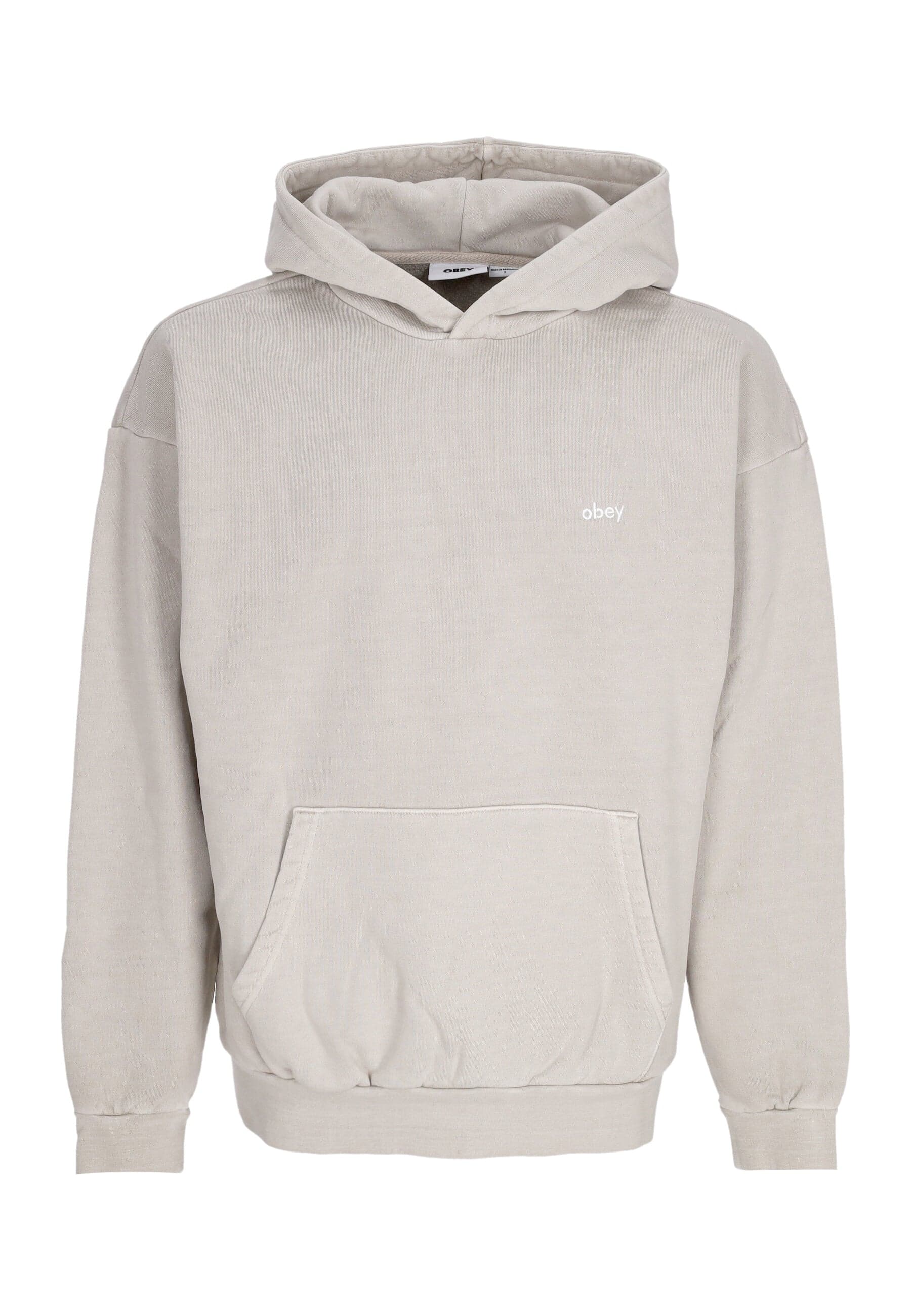 Lightweight hoodie Man Lowercase Pigment Hoodie Fleece Pigment Abbey Stone
