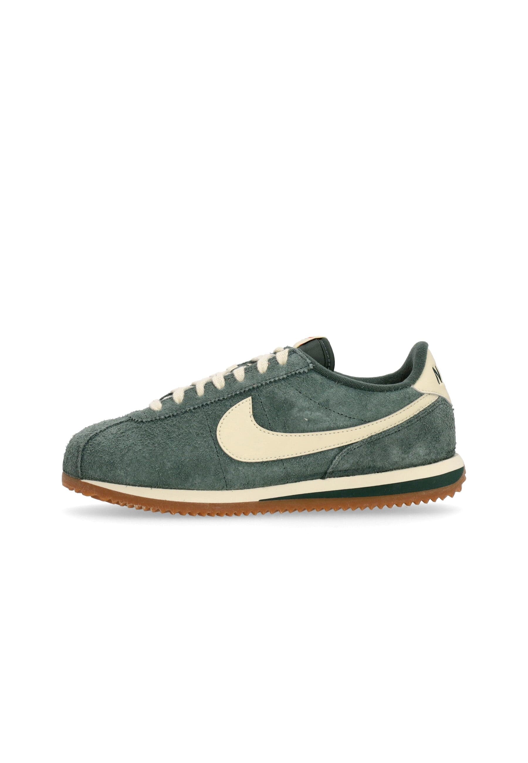 Women's Low Shoe W Cortez Vintage Suede Green/muslin/gum Med Brown