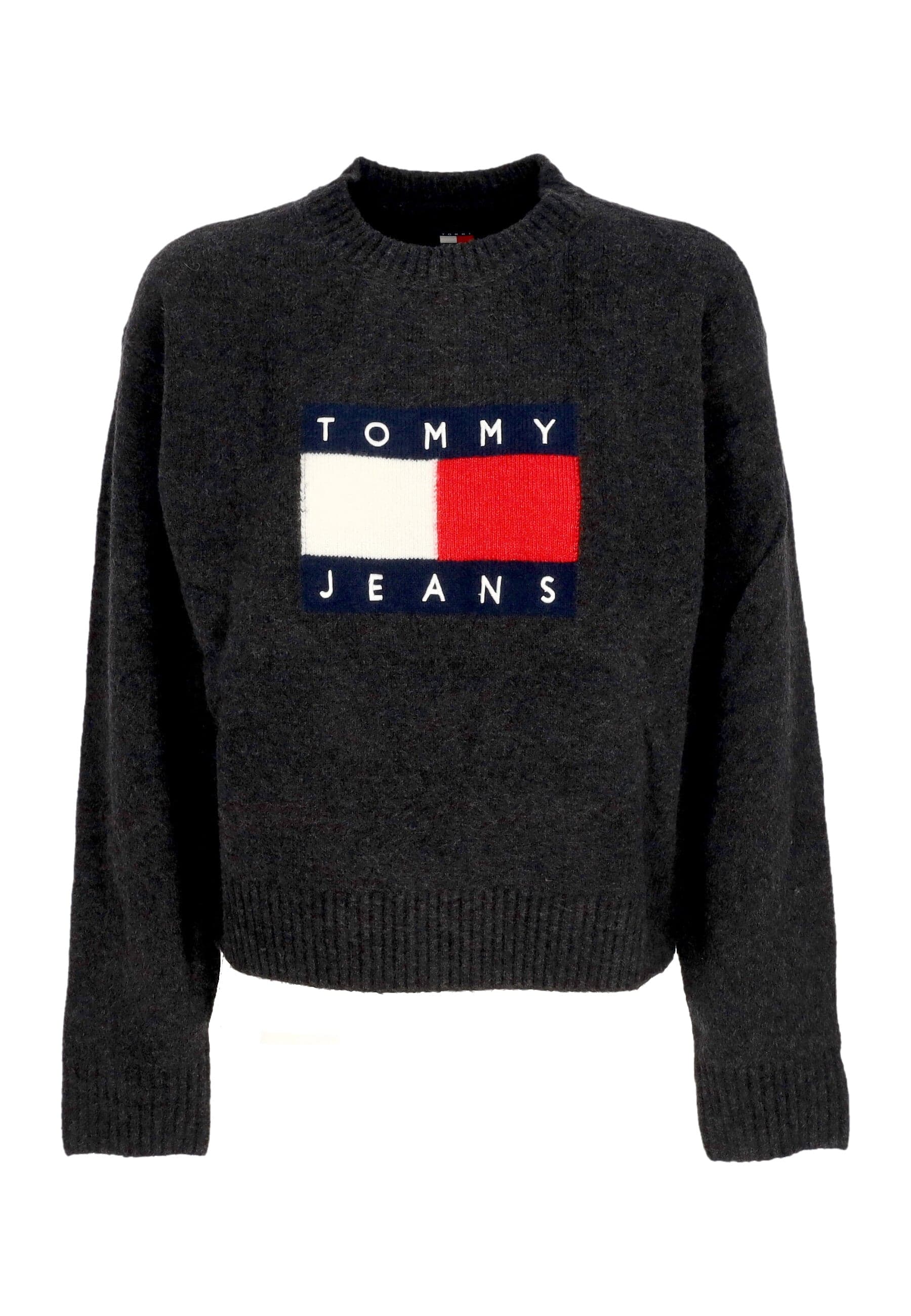 Women's W Melange Flag Sweater Black Melange sweater