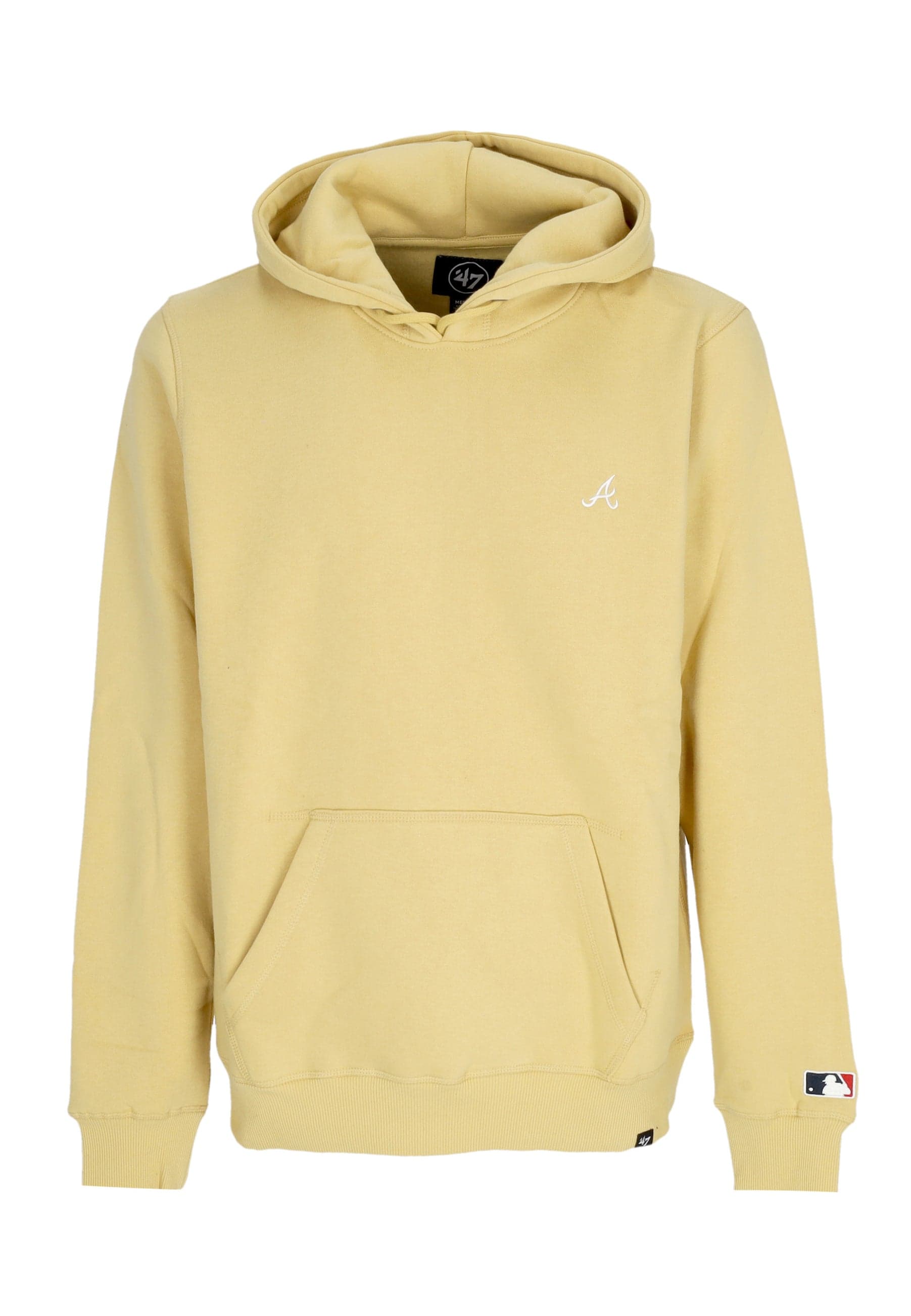 Men's hoodie Mlb Base Runner Emb Burnside Hoodie Atlbra Light Gold