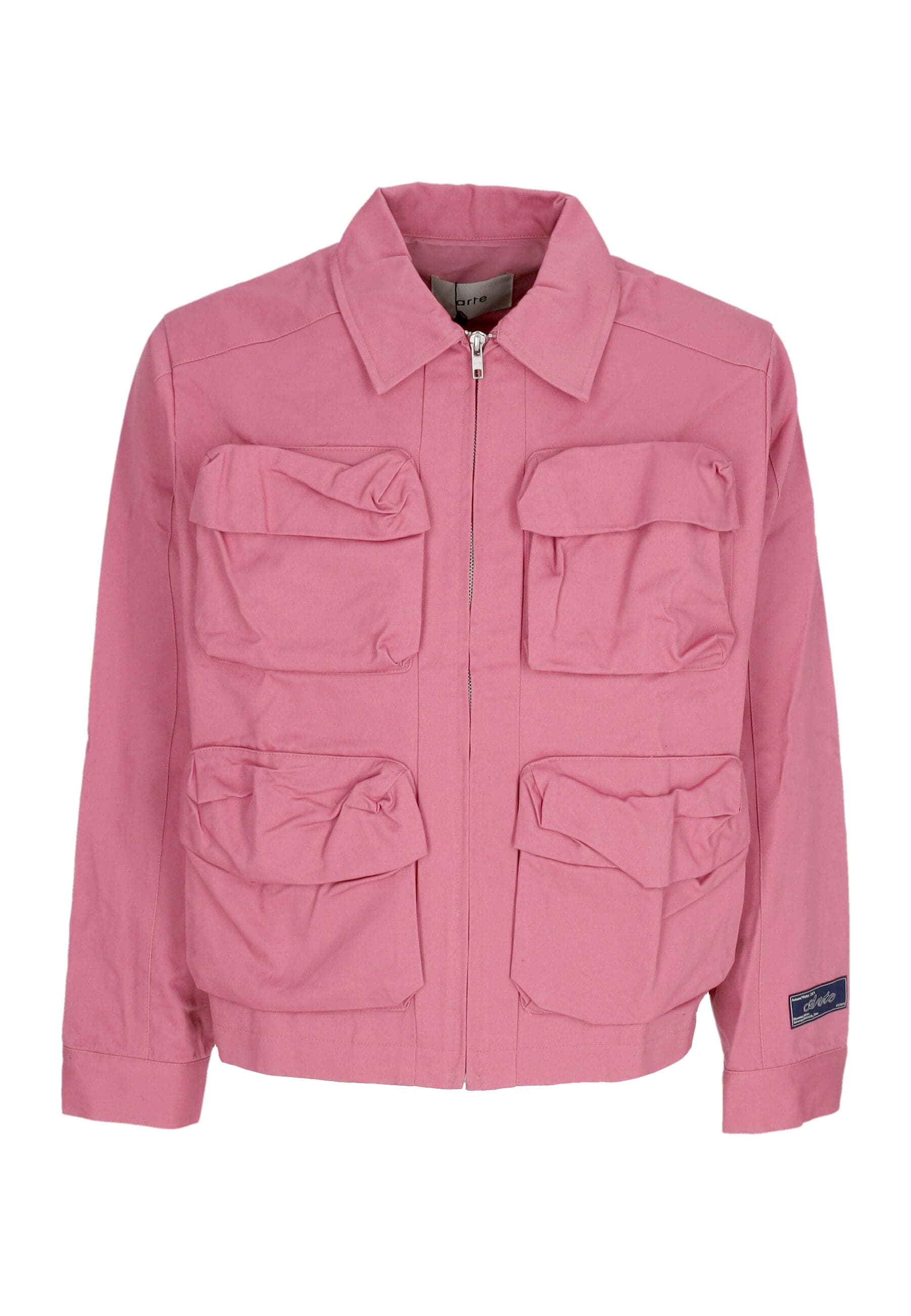 Men's Jacket 3d Pockets Nylon Jacket Pink