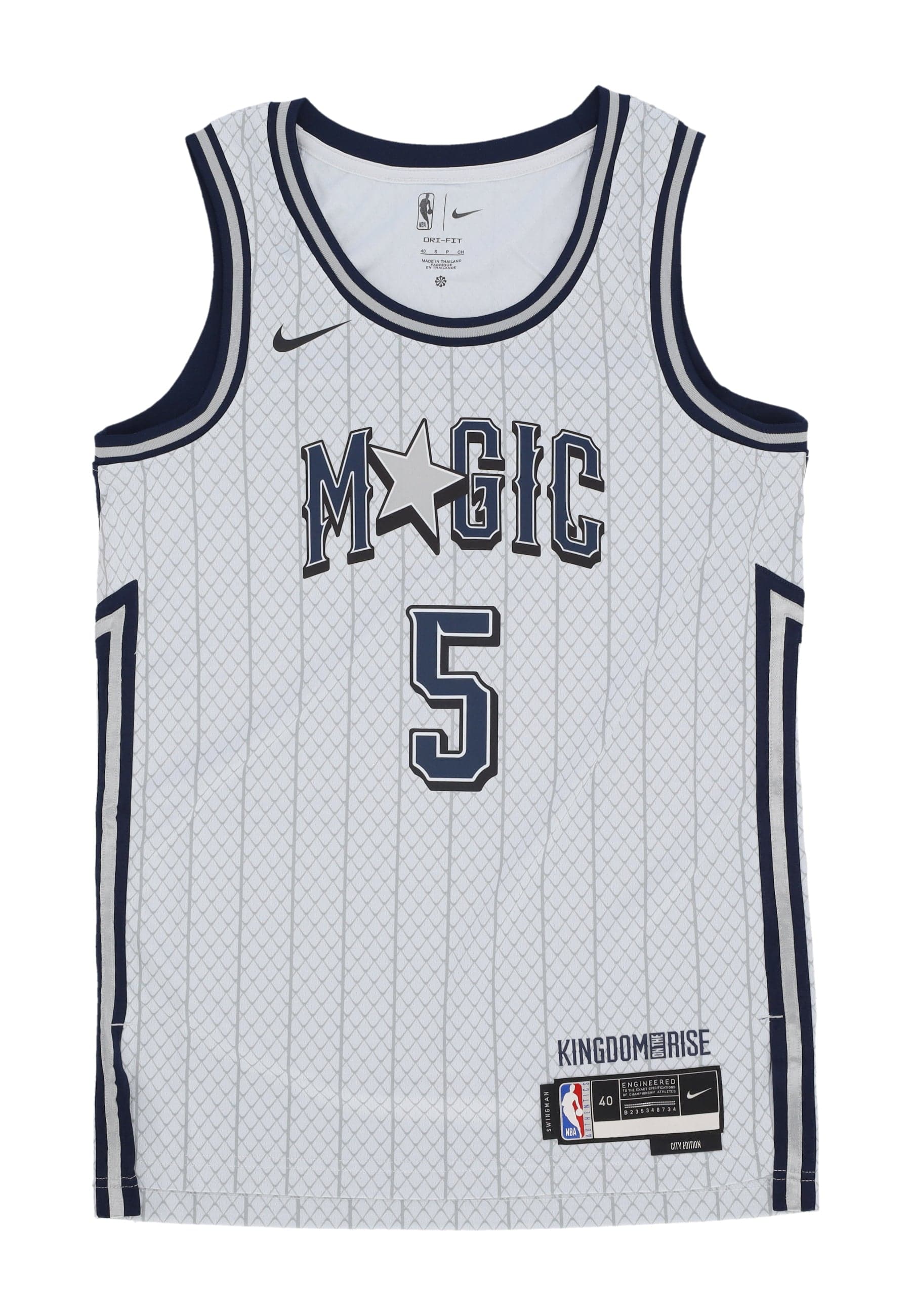 Men's Basketball Nba Dri Fit Swingman Jersey No 5 Paolo Orlmag Pure Platinum