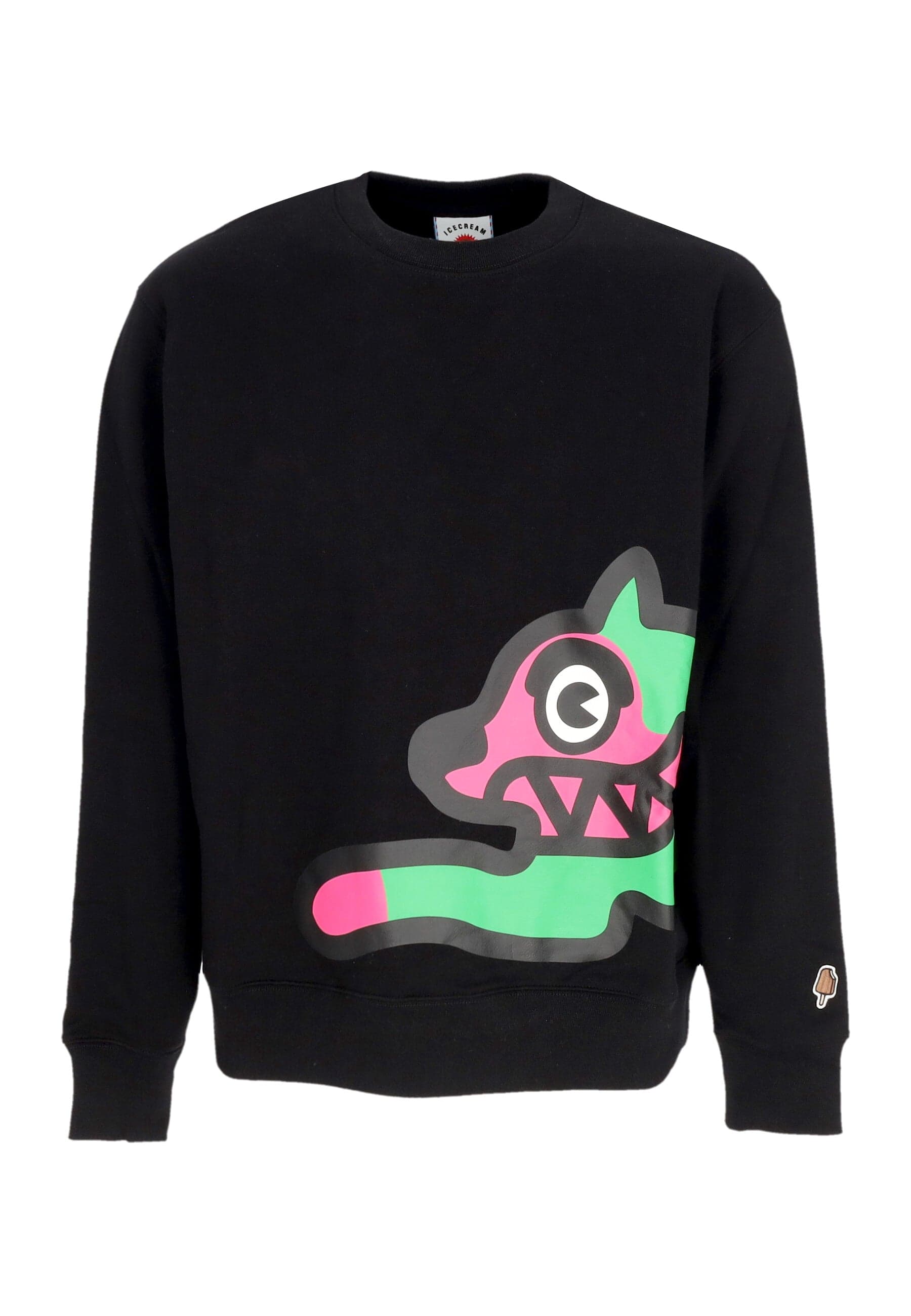 Men's Jumbo Running Dog Crewneck Black
