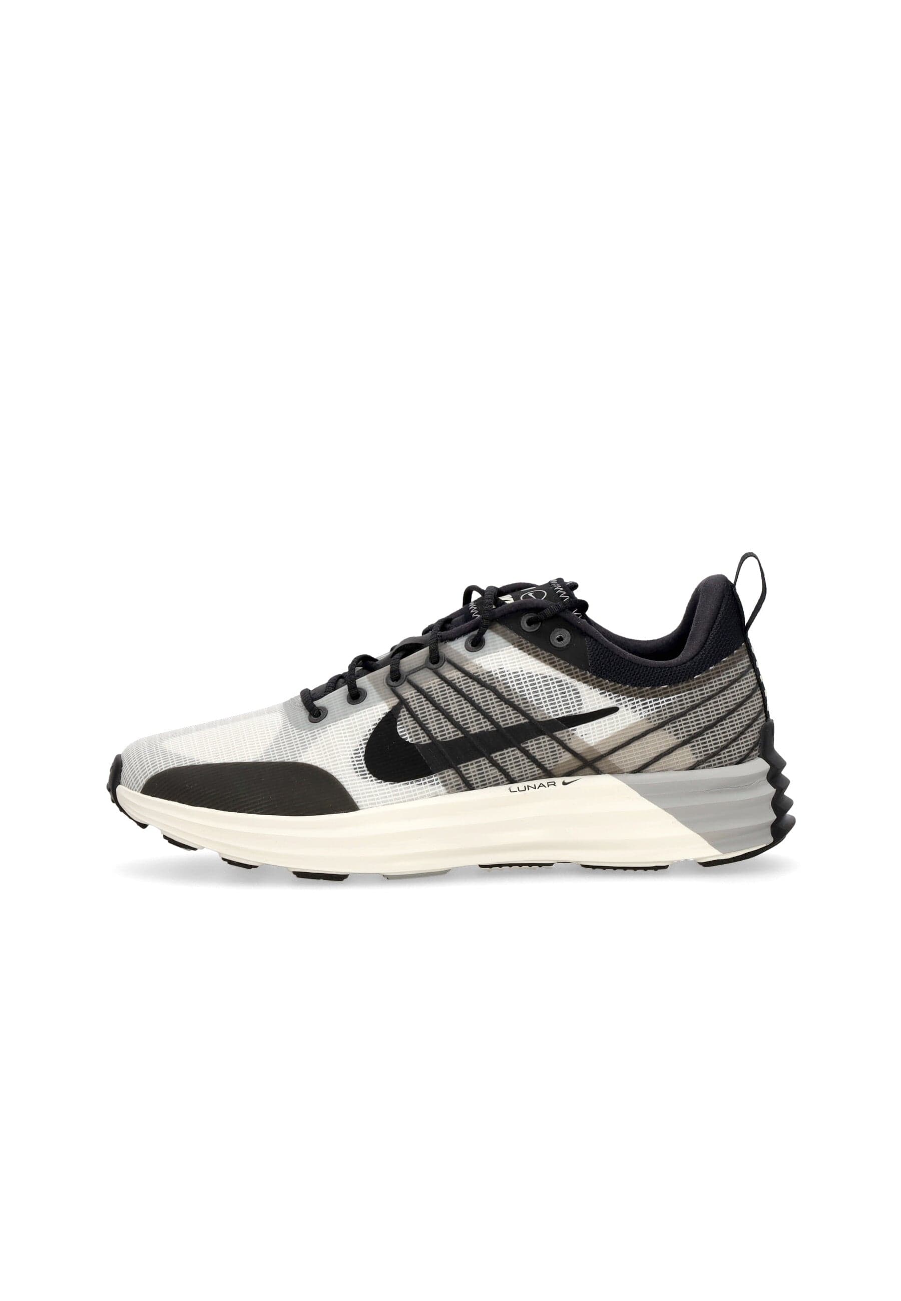 Men's Low Shoe Lunar Roam Summit White/black/lt Smoke Grey/black