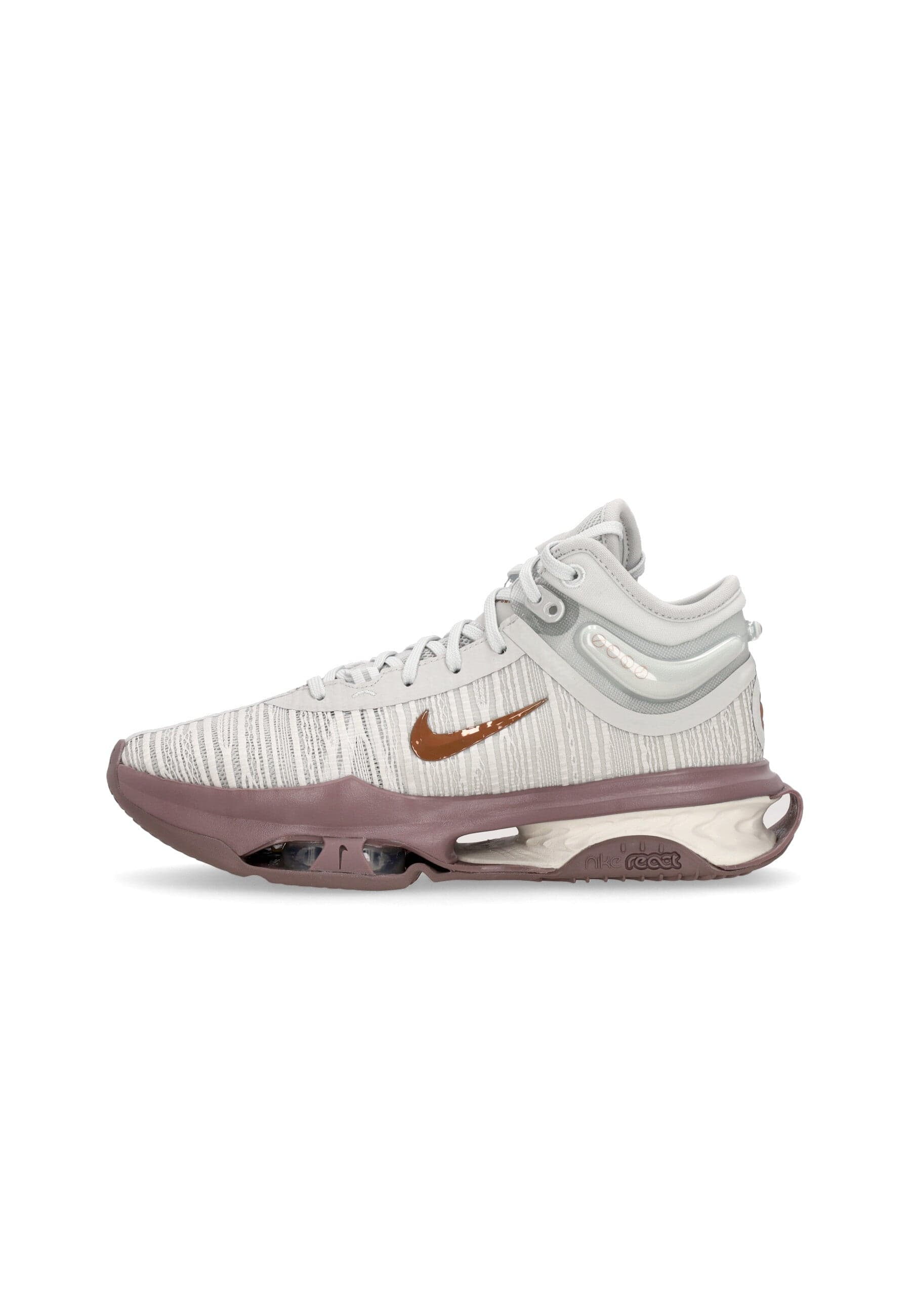 Basketball Man Air Zoom G.t. Jump 2 Photon Dust/mtlc Red Bronze / Grey crew