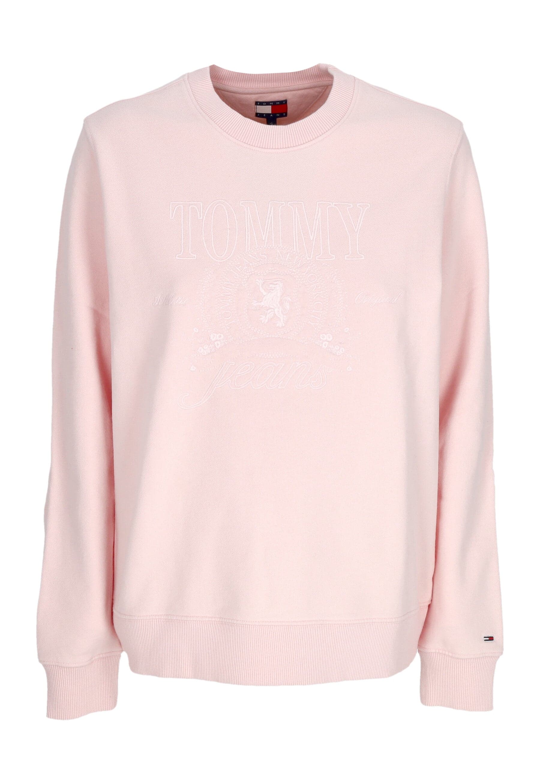 Women's W Tonal Crest Crewneck Precious Pink
