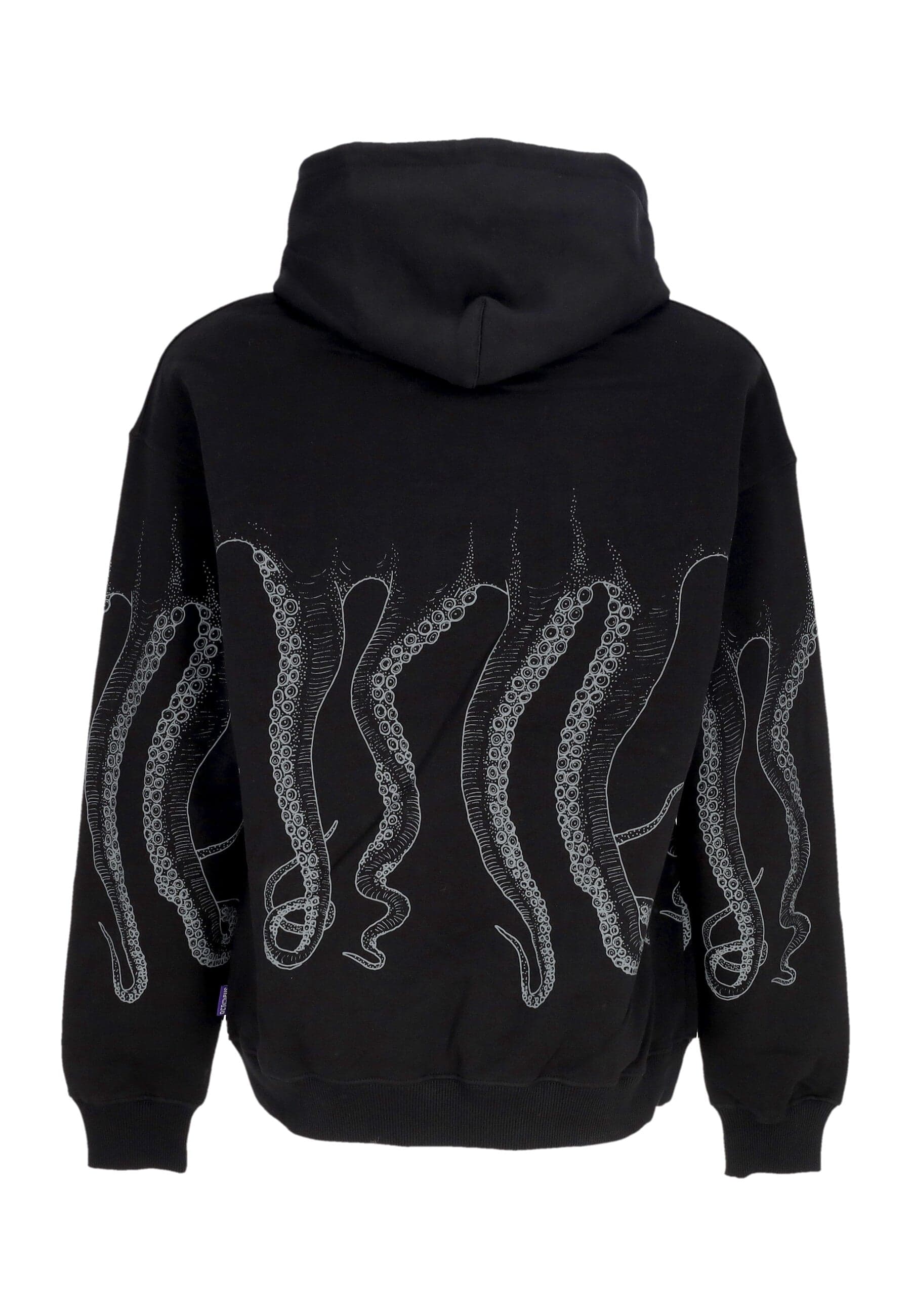 Lightweight Hoodie Man Outline Hoodie Black
